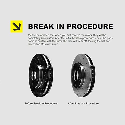 Miniatura 4 de Hart Brakes BHXR.47094.02 - Juego de rotores perforados traseros negros + pastillas de freno de cerámica