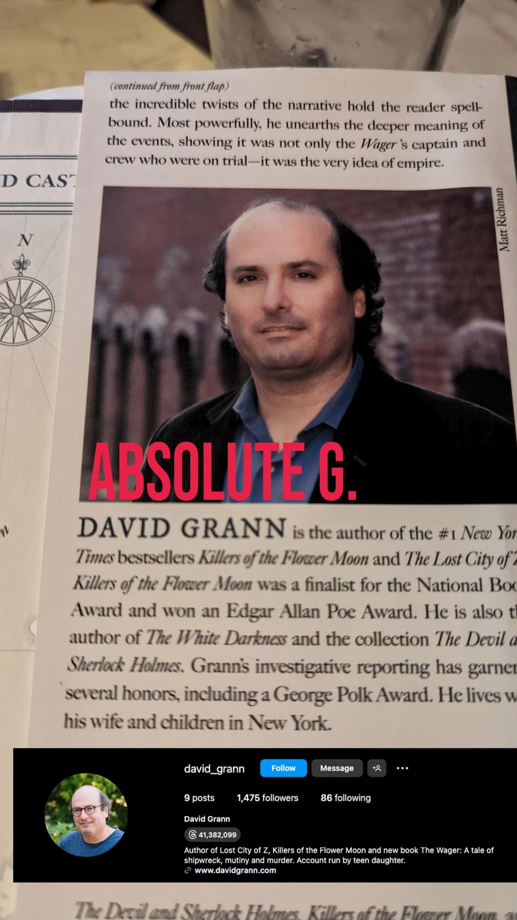 David Grann Wrote A BigDog Book!