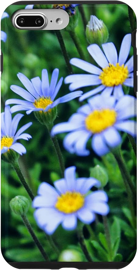 Amazon Co Jp Iphone 7 Plus 8 Plus ブルーフェリシアの花 スマホケース 家電 カメラ