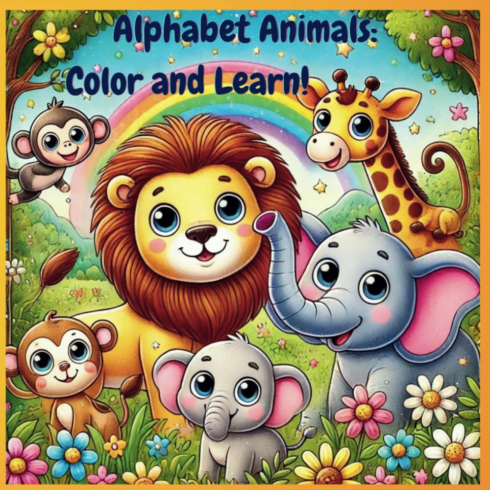 Alphabet Animal Coloring Book for Kids: Discover the Joy of Learning the English Alphabet for Kids Aged 3 to 7