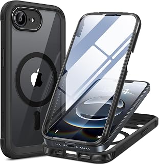 Miracase for iPhone 17e Case & iPhone 16e Case, Full-Body Phone with Built-in Gl