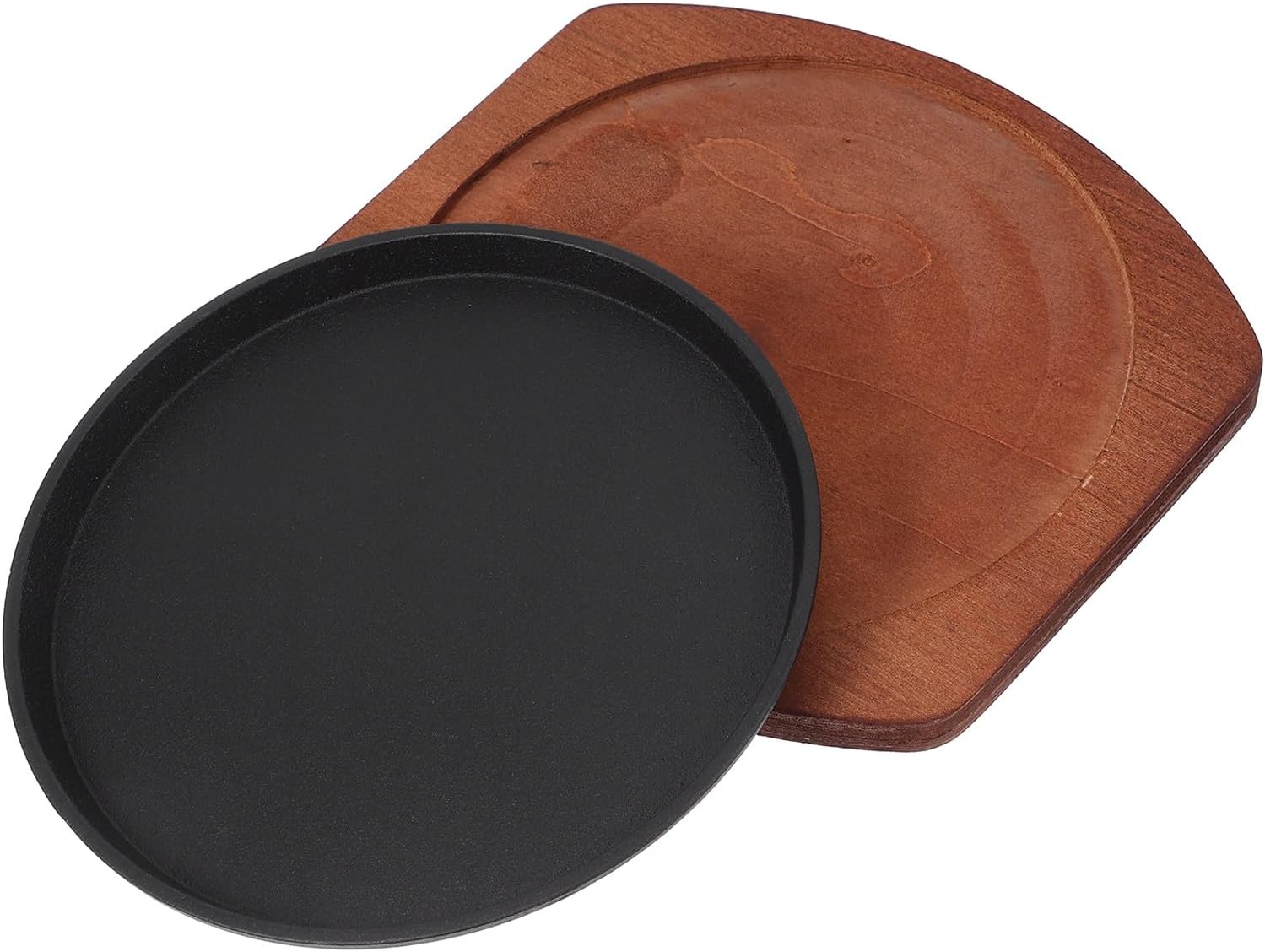 Cast Iron Grill Pan for Stovetop 19cm Non-stick round Steak Plate Induction Griddle Pan for Home Kitchen Teppanyaki Cooking