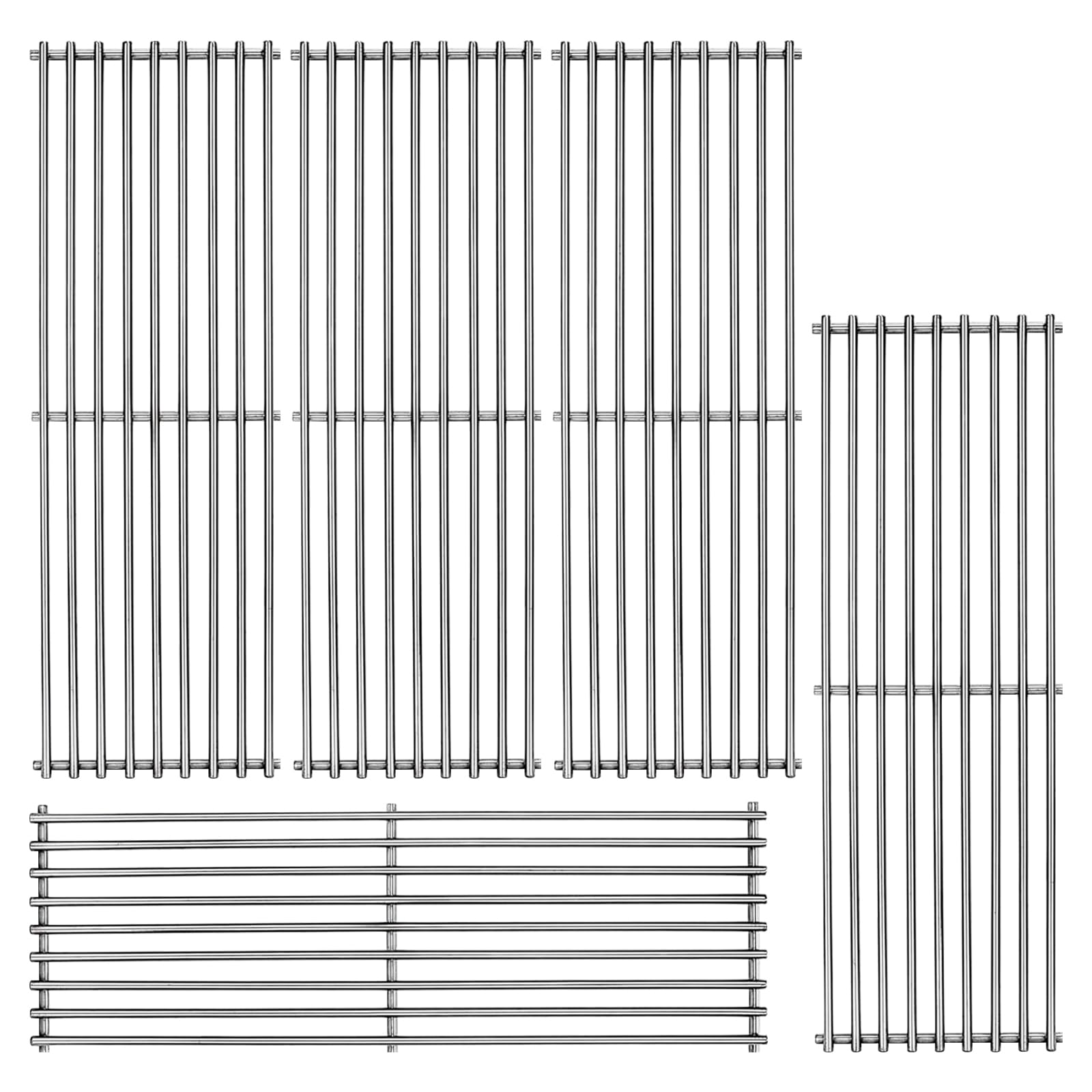 NEURARC Stainless Steel Cooking Grid Grill Parts for Broil-Mate, Huntington and Broil King Baron 540,590 590-S,9235-24，5 Pack Grill Grate for