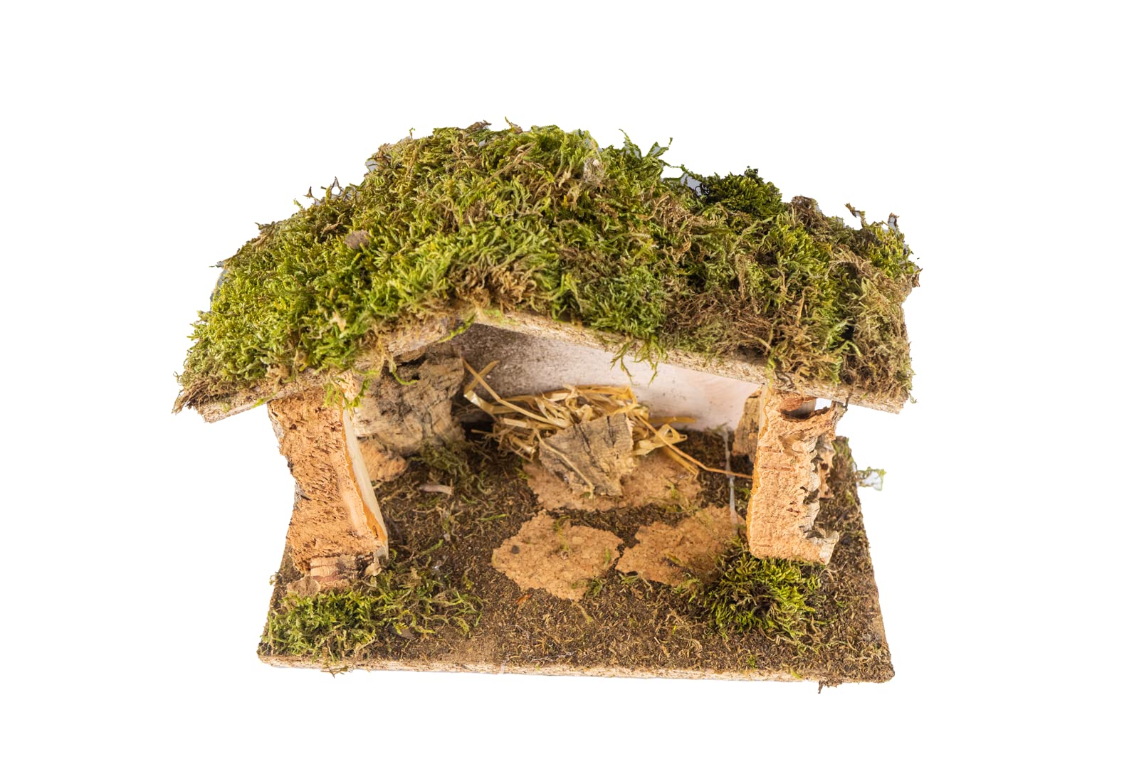 Pusta chata do szopki 30 x 15 x 19 cm, ręcznie malowana, Made in Italy