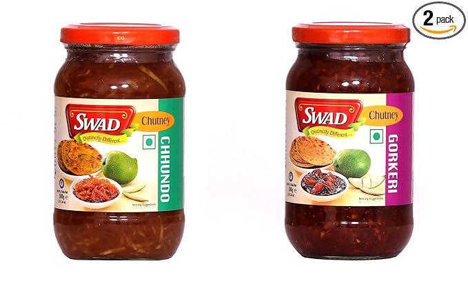 Delicious Combo Pack of Chhundo & Gorkeri Pickle (500 Gm Each)/ Gujarati chhunda & Meetha aam ka achaar- (Pack of 2)