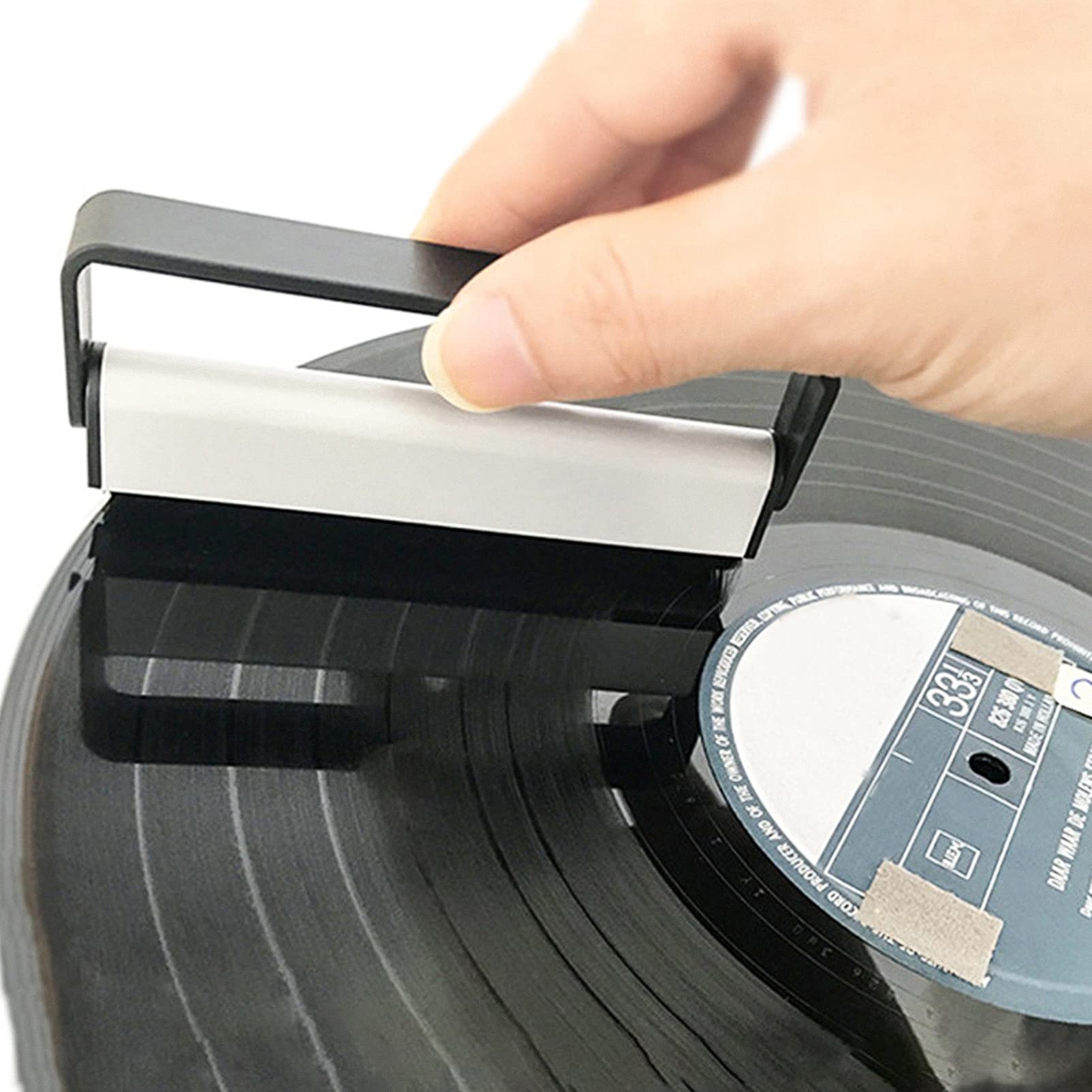 jojofuny 4pièces Brosse De Nettoyage Antistatique Manche pour Disques Vinyles Et CD Élimine La Poussière Et Prolonge La Durée De Vie De Votre Collection Musicale