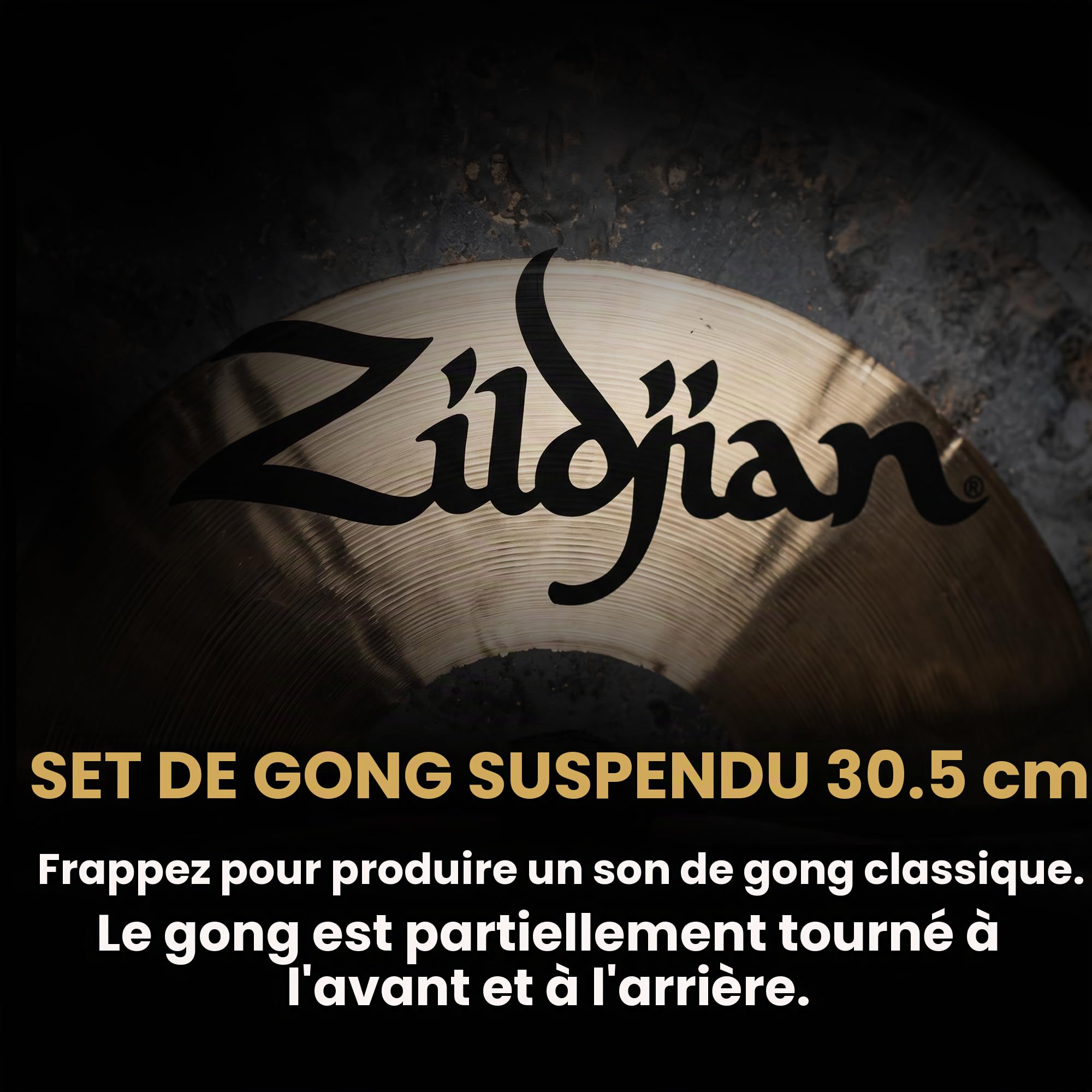 Zildjian - 12" Table-top Gong and Stand Set