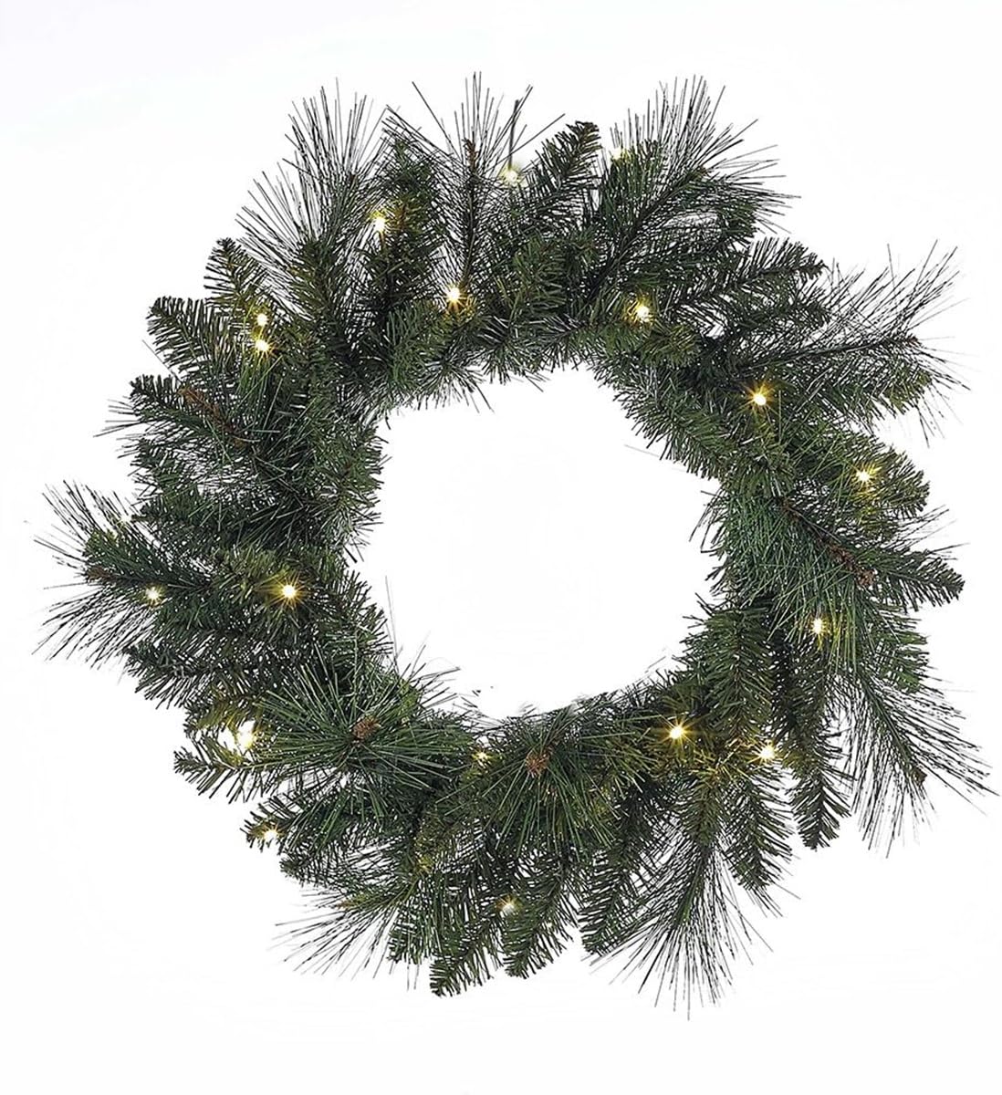 Couronne LED Vert Kurt Adler 45cm decoration sapin lumineuse
