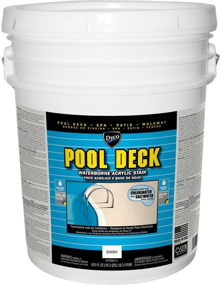 Pool Deck 5-gal. 9064 Bombay Low Sheen Waterborne Acrylic Stain