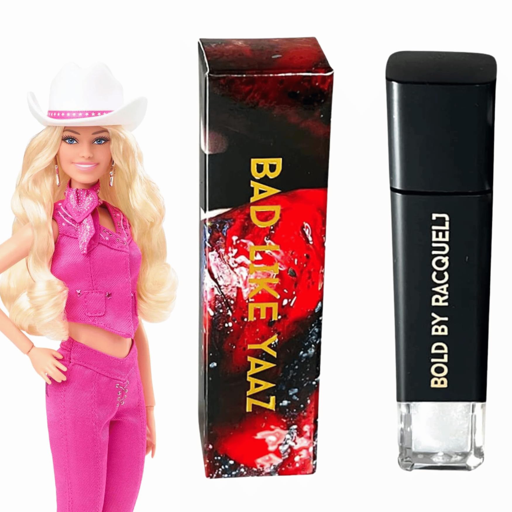 Bold by RacquelJ Clear Lip Gloss Non-Sticky Shine Hydrating Long-Lasting Shimmer Cruelty-Free Evah Fresh