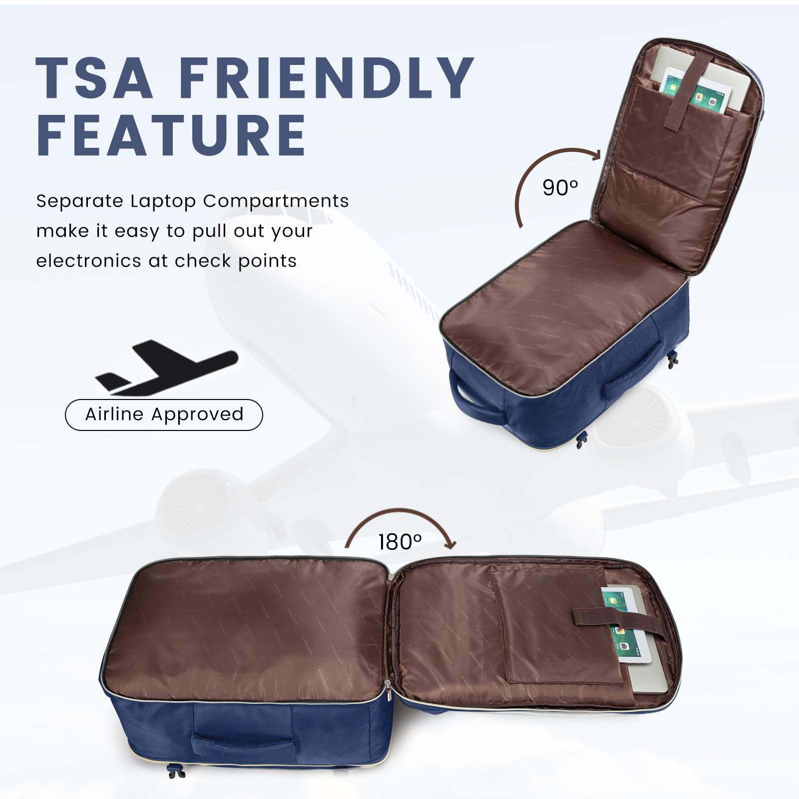 LOVEVOOK Large Travel Backpack for Women,Carry on Backpack Flight