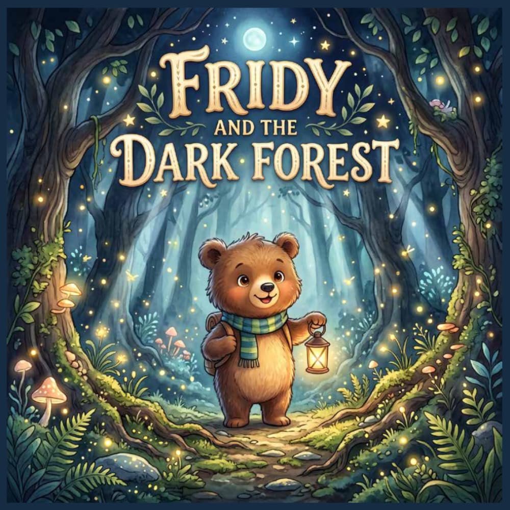 Fridy and the Dark Forest With Pages For Note: A Gentle Bedtime Story About Courage and Overcoming Fear