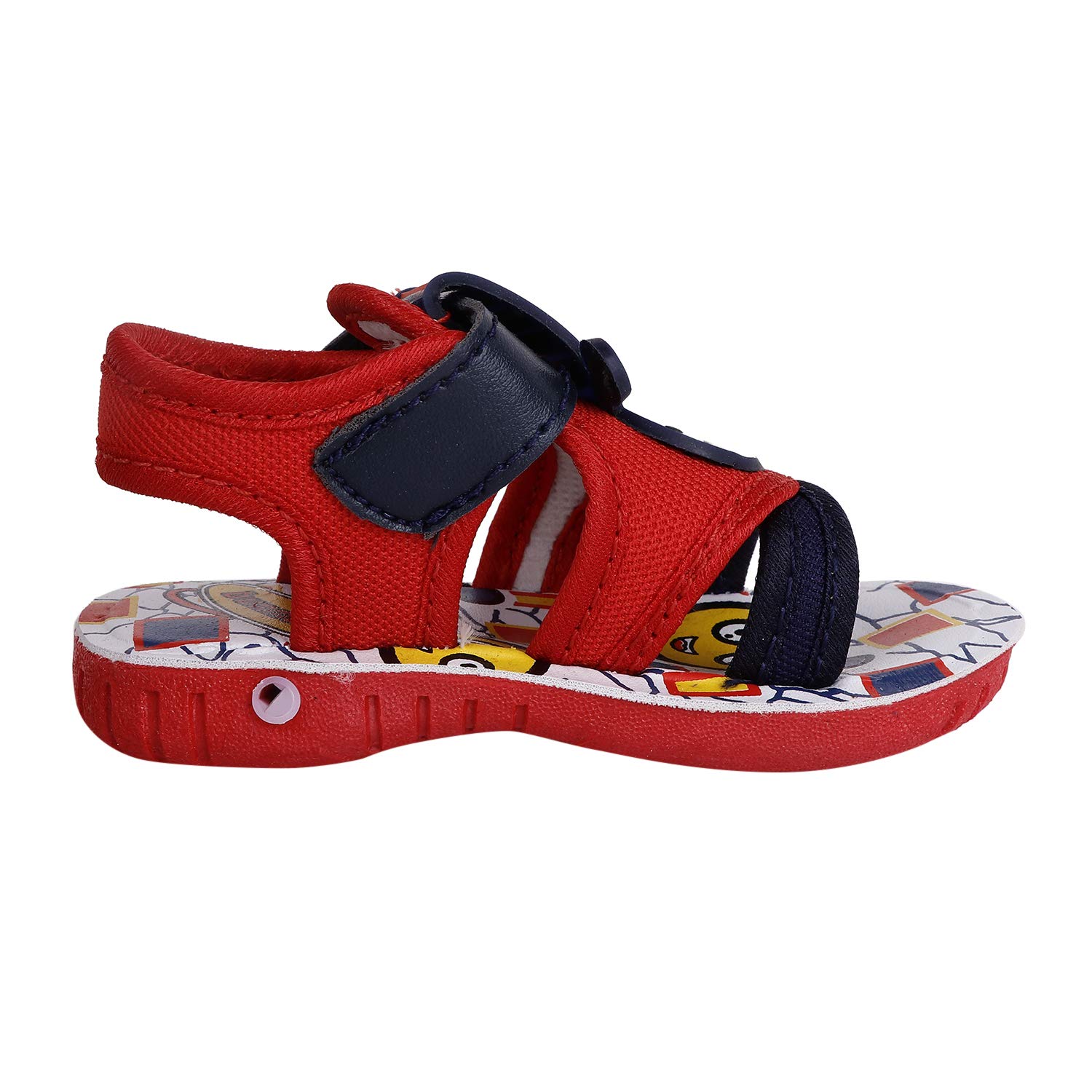 BUNNIES Unisex Kids Chu Chu Sound Musical First Walking Sandals for Baby Boys &Baby Girls for (15 Months to 18 Months) Red 1