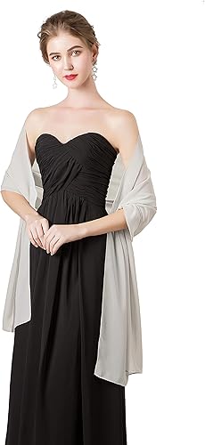 Miniatura 3 de Chalesmantones de gasa suave para vestidos, accesorios de mujer