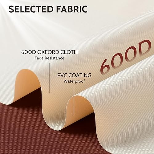 Miniatura 4 de COSFLY Fundas impermeables para muebles de exterior, fundas de banco de patio para exteriores, resistentes, se adaptan a hasta 79 pulgadas de ancho