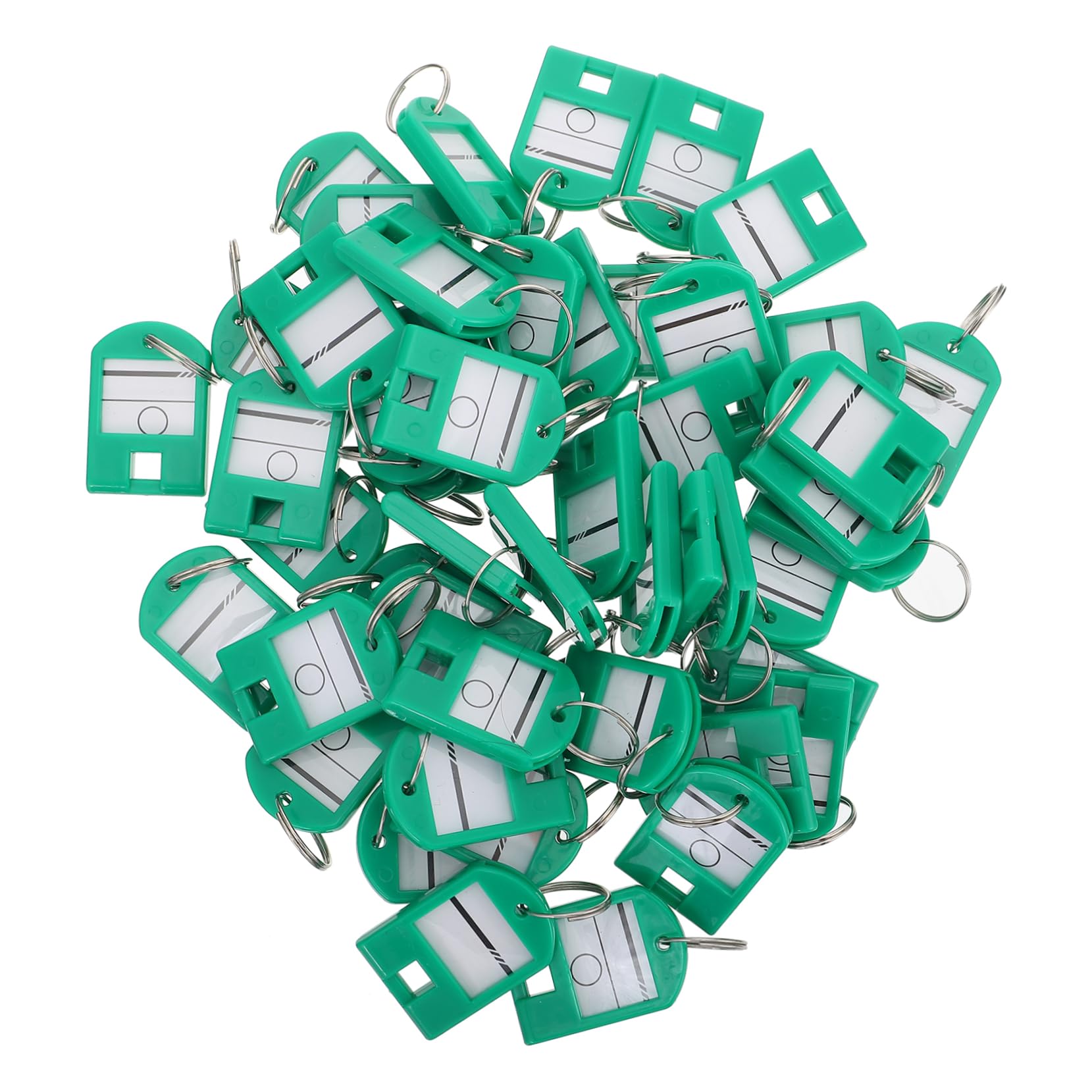 Gadpiparty 4 Set Etichette Per Chiavi Colorate Con Anello Divisorio Per Hotel Uffici E Organizzazione Bagagli 50 Pezzi*4