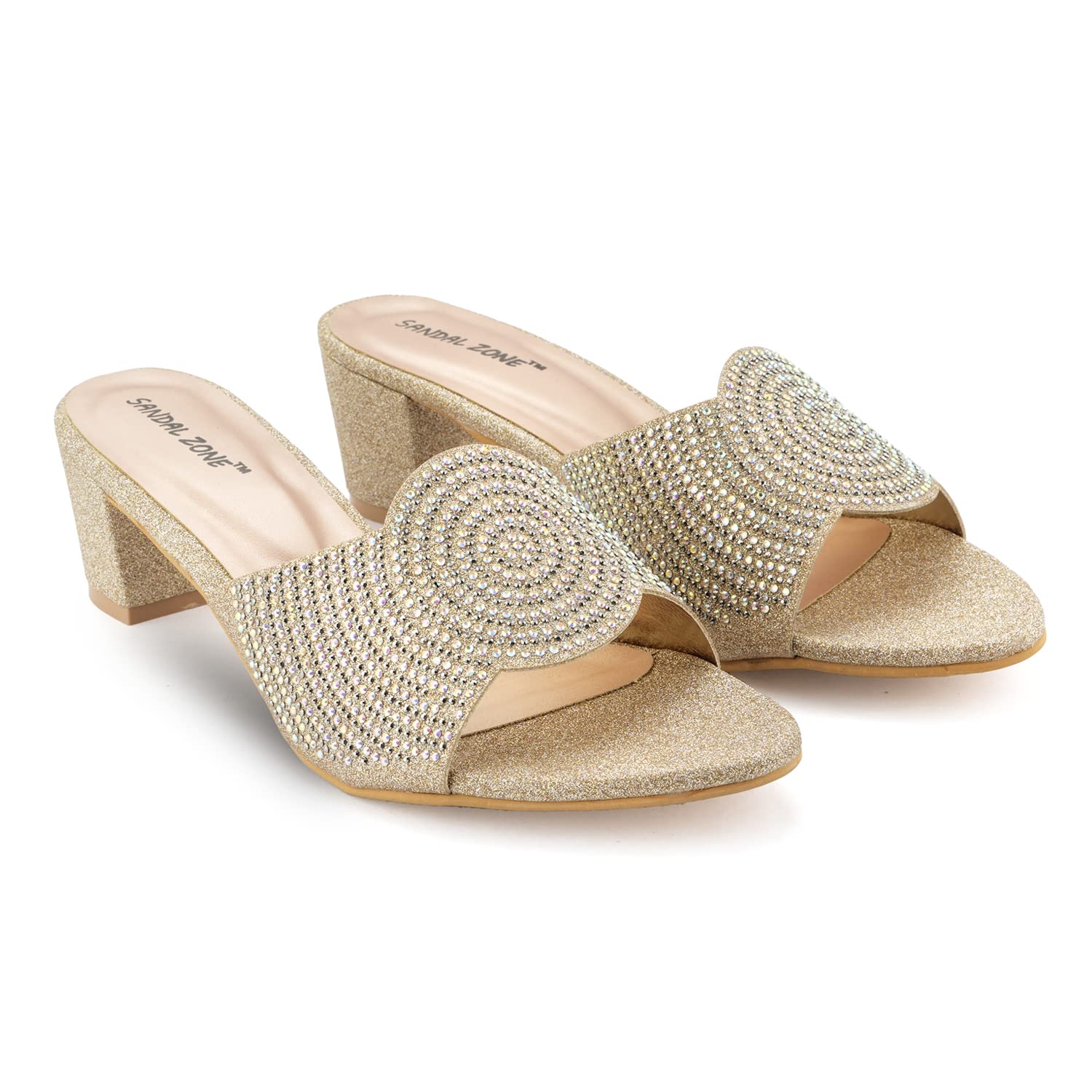 SANDAL ZONE Casual Block Heels Fashion Sandals Wedding Sandal For Women & Girls, 3 Uk (B0BSVJ83RG) Amazon Price History, Amazon Price Tracker