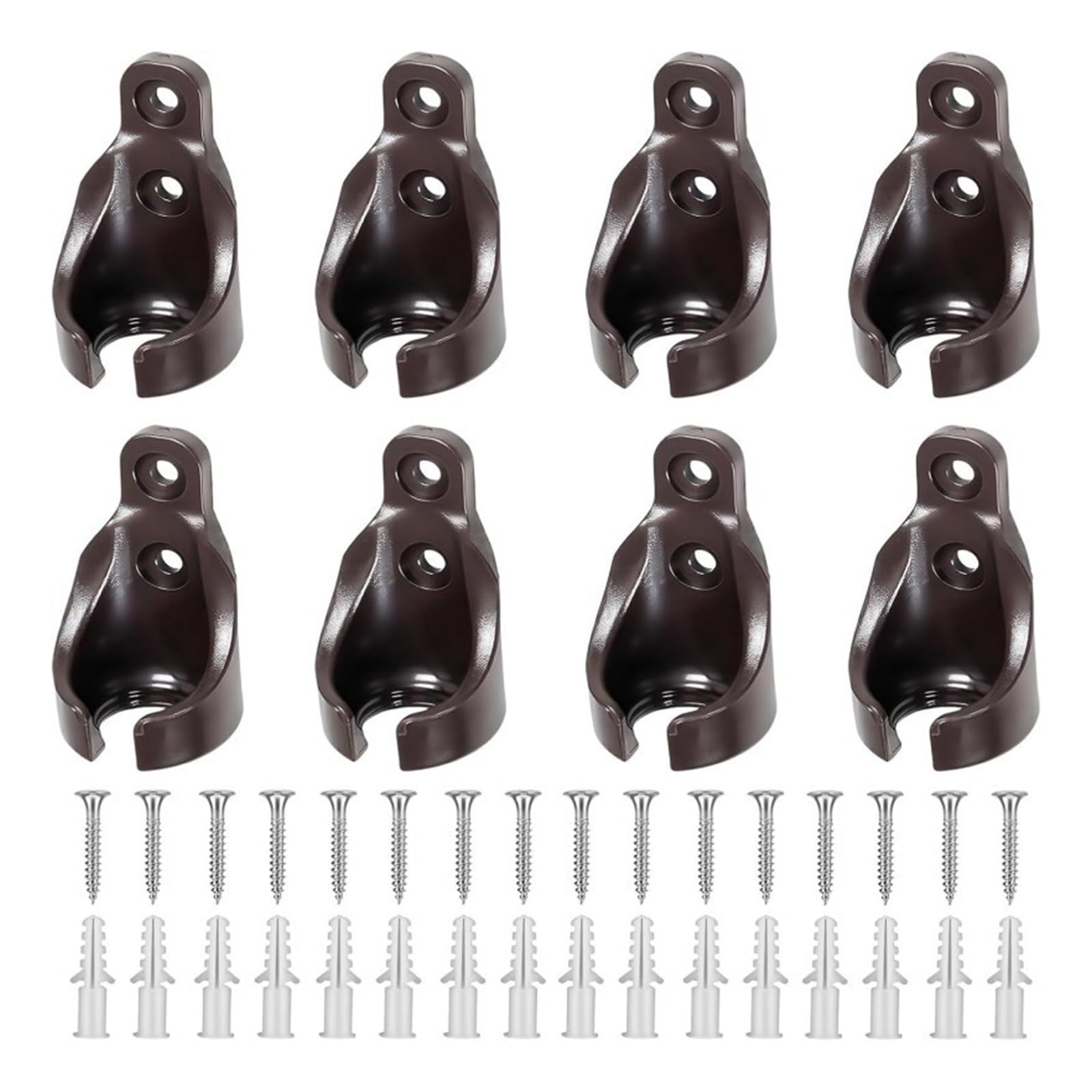 HDOYTXXM Bungee Cord Replacement Parts with Receivers Brackets for Sun Shades Roller Blinds Tie Downs Bungee Receiver Brackets