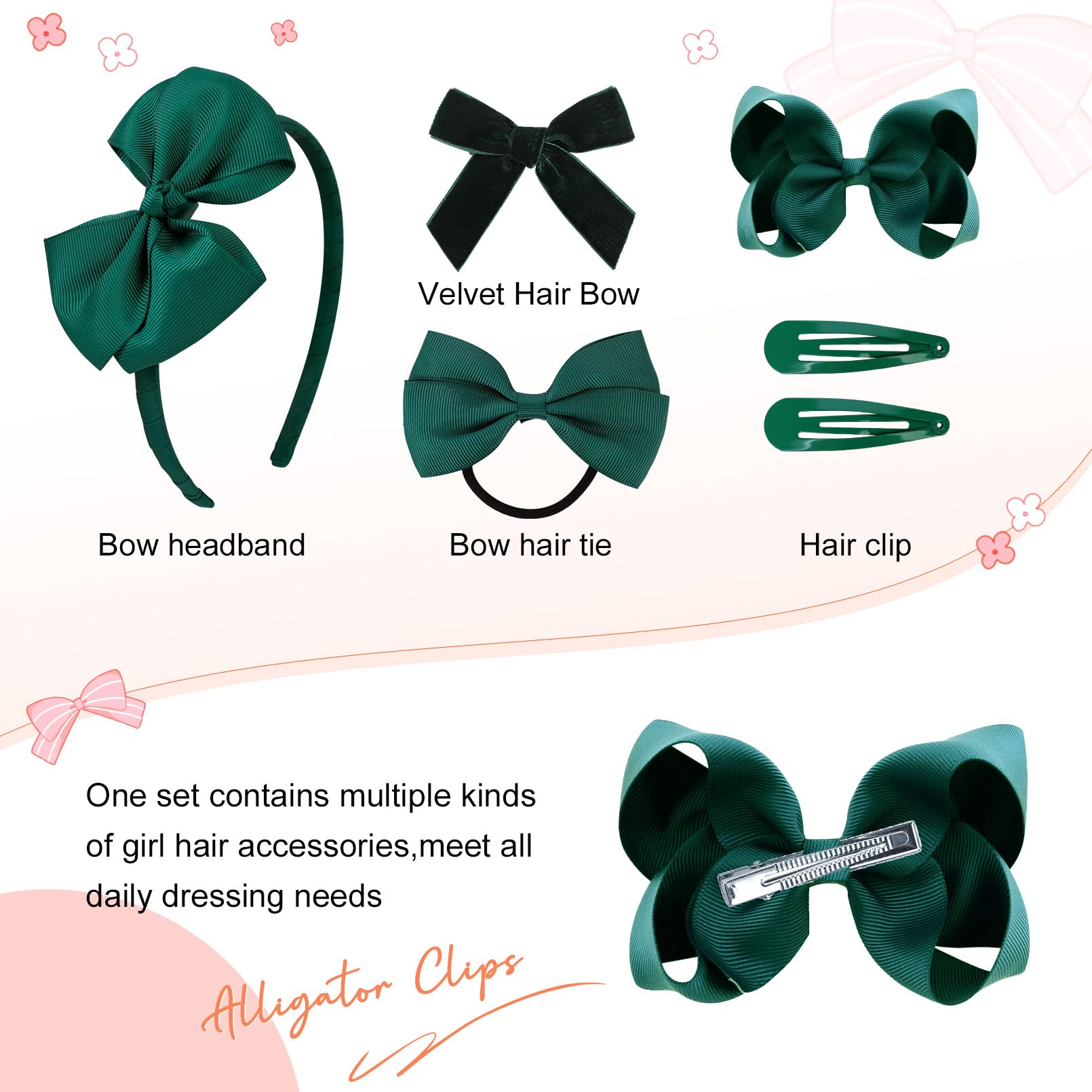 Elegant Brown and Green Hair Accessories Set HINZIC 2Pcs Green Crystal Hair Comb - Bridal Leaves Wedding  main image 2