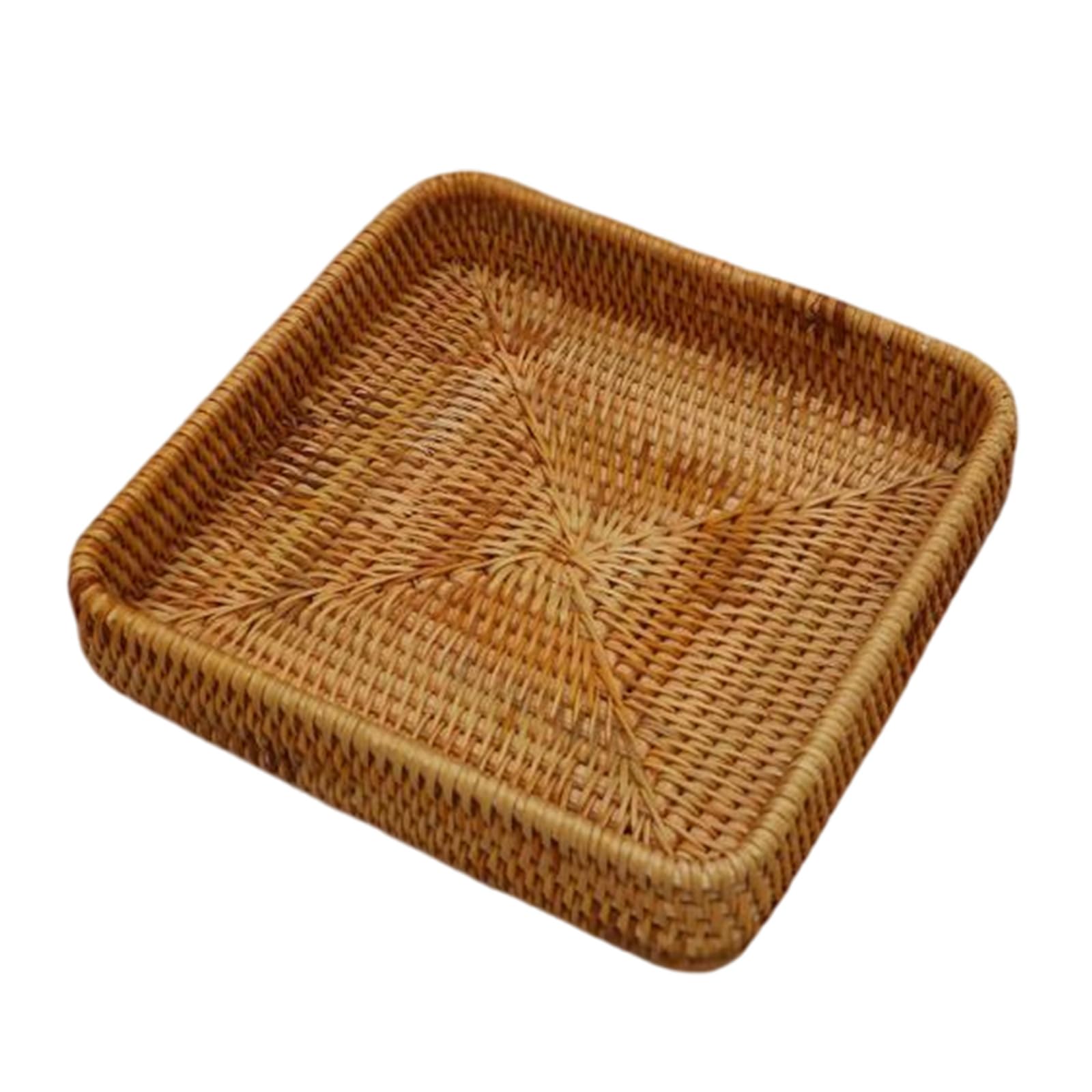 Snorvixre Natural Fruit Basket Bread Storage Bin Ventilated Design for Kitchen Living Room Home Organization Fruit Basket for Kitchen