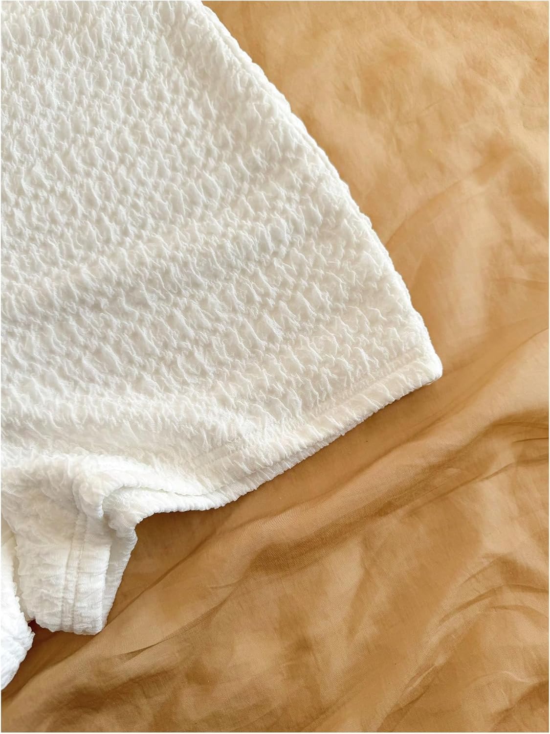 MakeMeChic Women's Summer Short Rompers Cut Out Bandeau Strapless One Piece Jumpsuits - Image 4