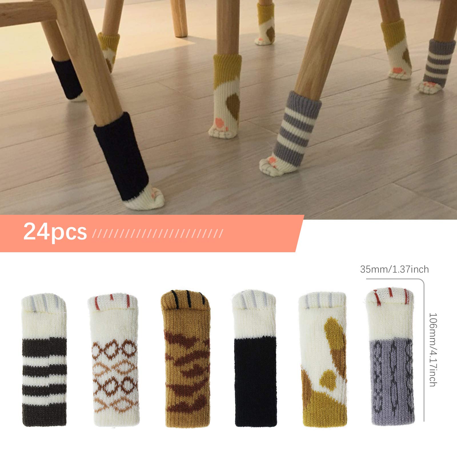 Meubles Jambe Chaussettes -Couvre Mignon Chat Pattes Conception Haute