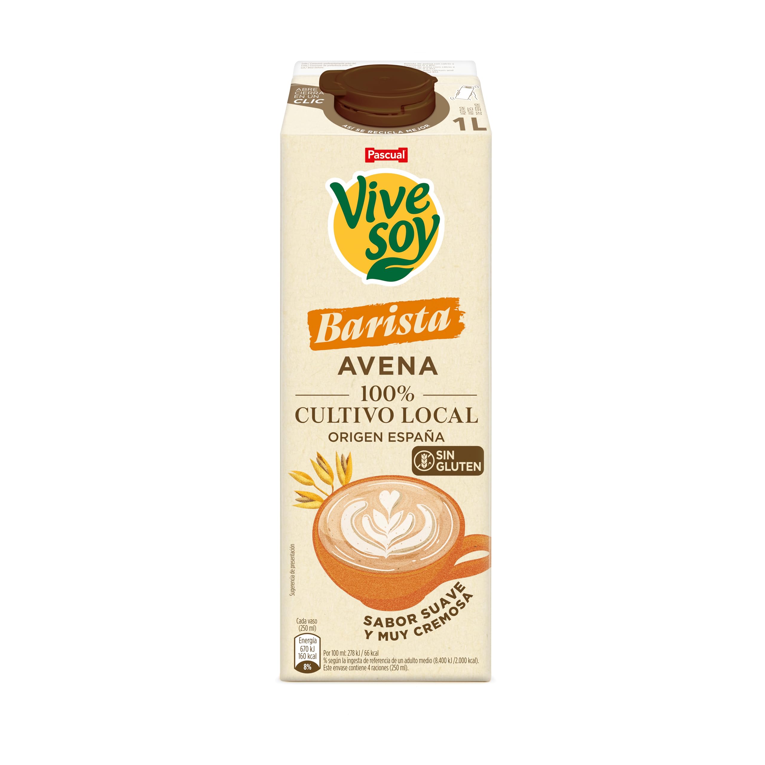 Vivesoy - Bebida Vegetal de Avena Sin Azúcar 100% Cultivo Local - Pack 6 x 1L — view 6