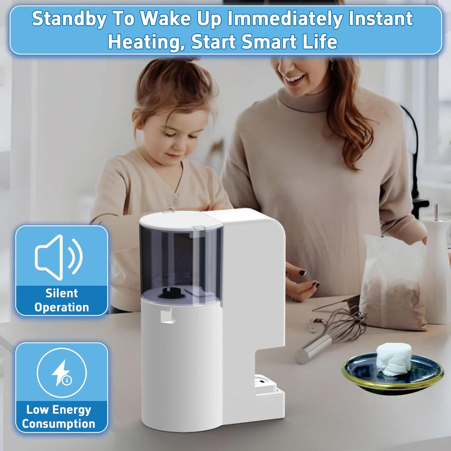 Hot Towel Dispenser - Automatic Disposable Face Towel Warmer with Instant Heating, Electric Compressed Towel Steamer Machine for Skincare, Makeup Removal & Home Spa,2 Barrels
