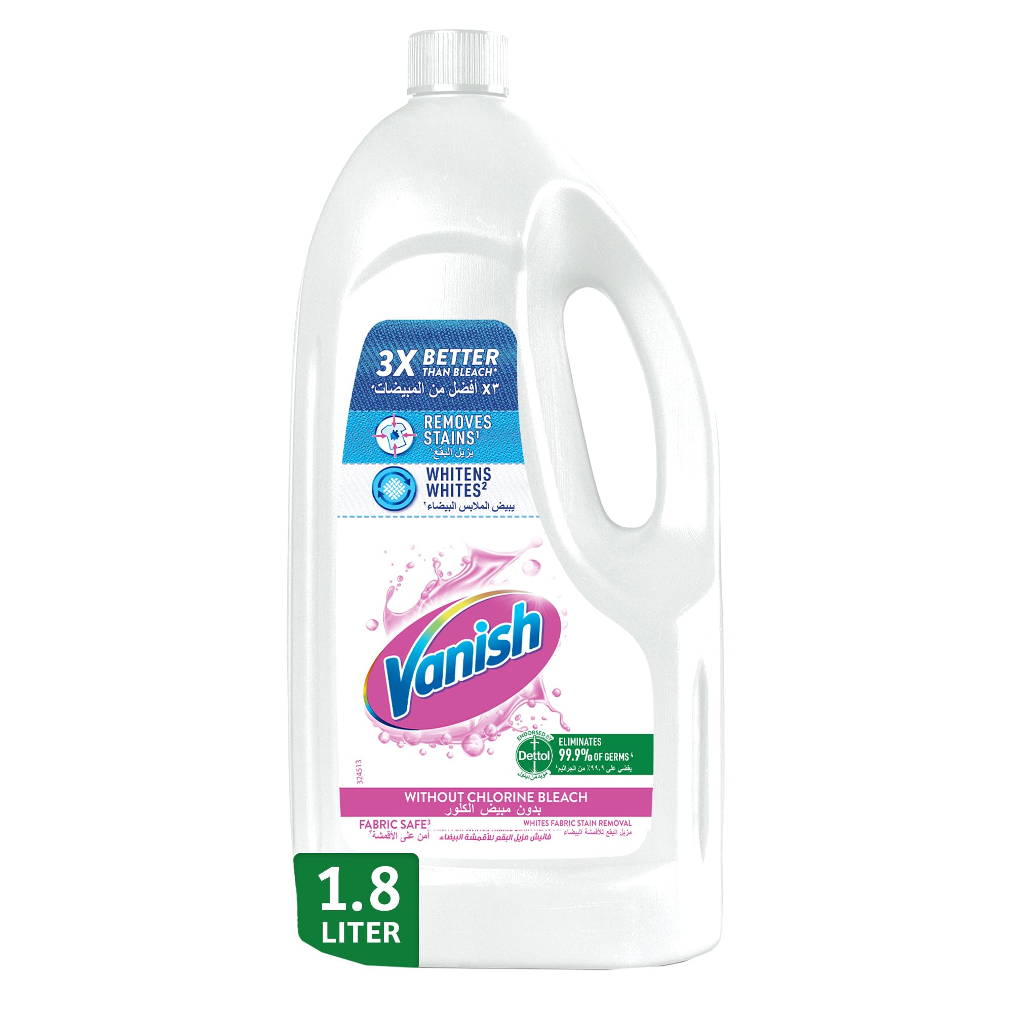 Vanish Liquid Fabric Stain Remover 1.8L for White clothes