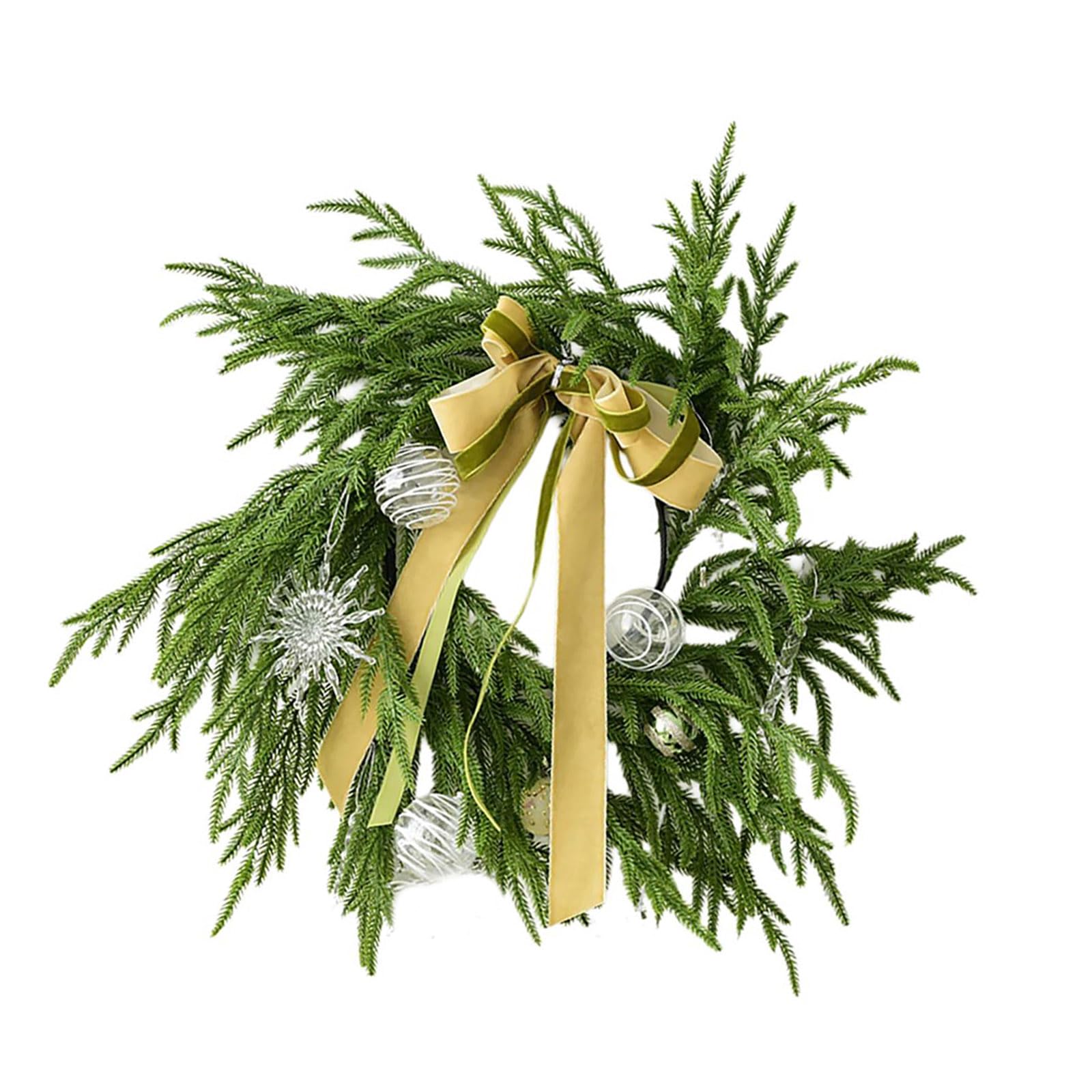 Velvet Bow Wreath Holiday Hanging Decoration Bow Wreath Christmas New Year Festival Party Supplies Christmas Ornaments