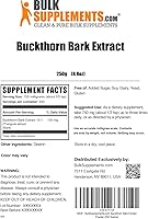 Vista 6 de BulkSupplements. com Polvo de extracto de corteza de espino cerval – Suplemento de corteza de espino cerval en polvo – Suplemento de hierbas, sin