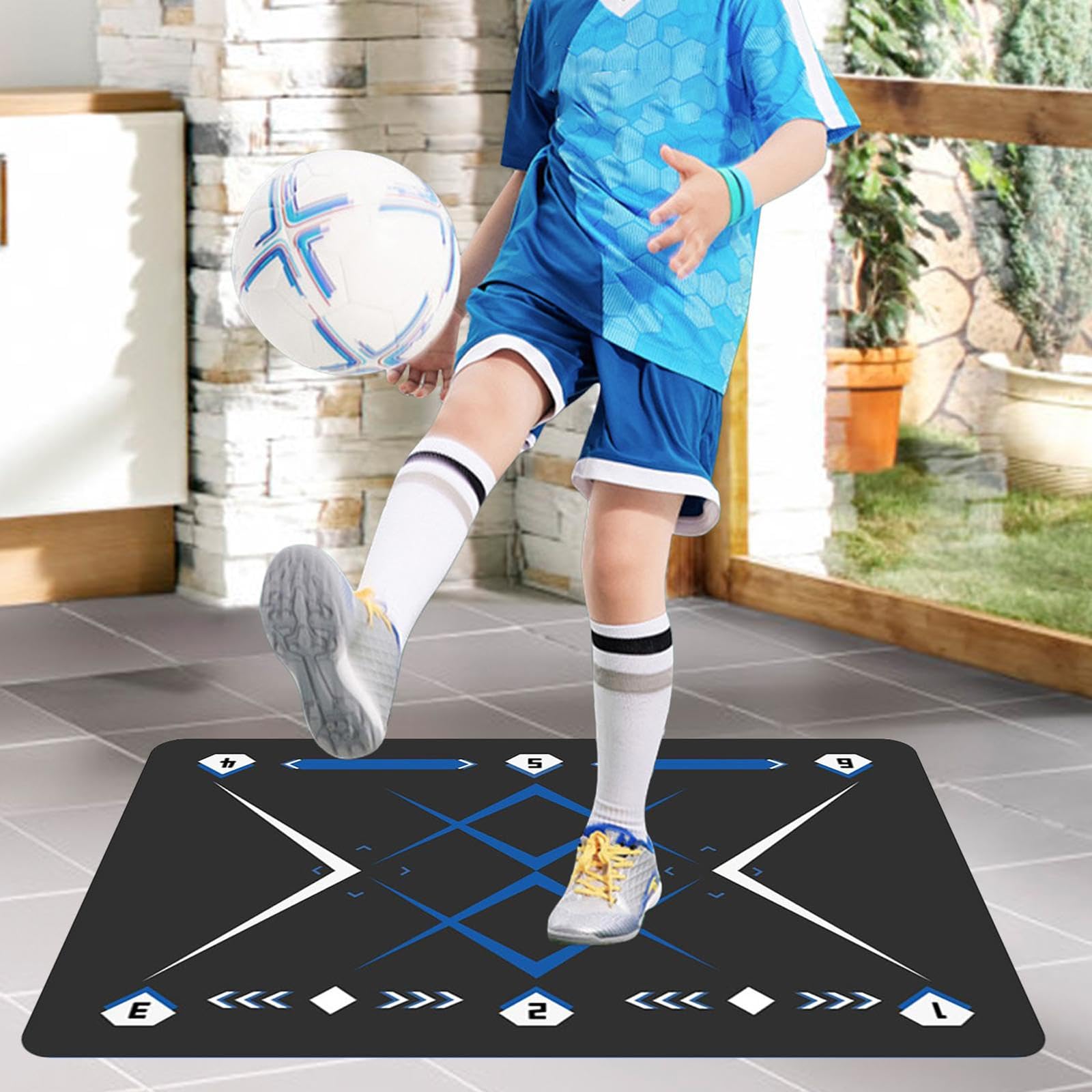 Tapis D'entraînement Football - Dimensions 60x90 Cm, Antidérapant, Pour Dribble Et Agilité, Enfants Et Adultes