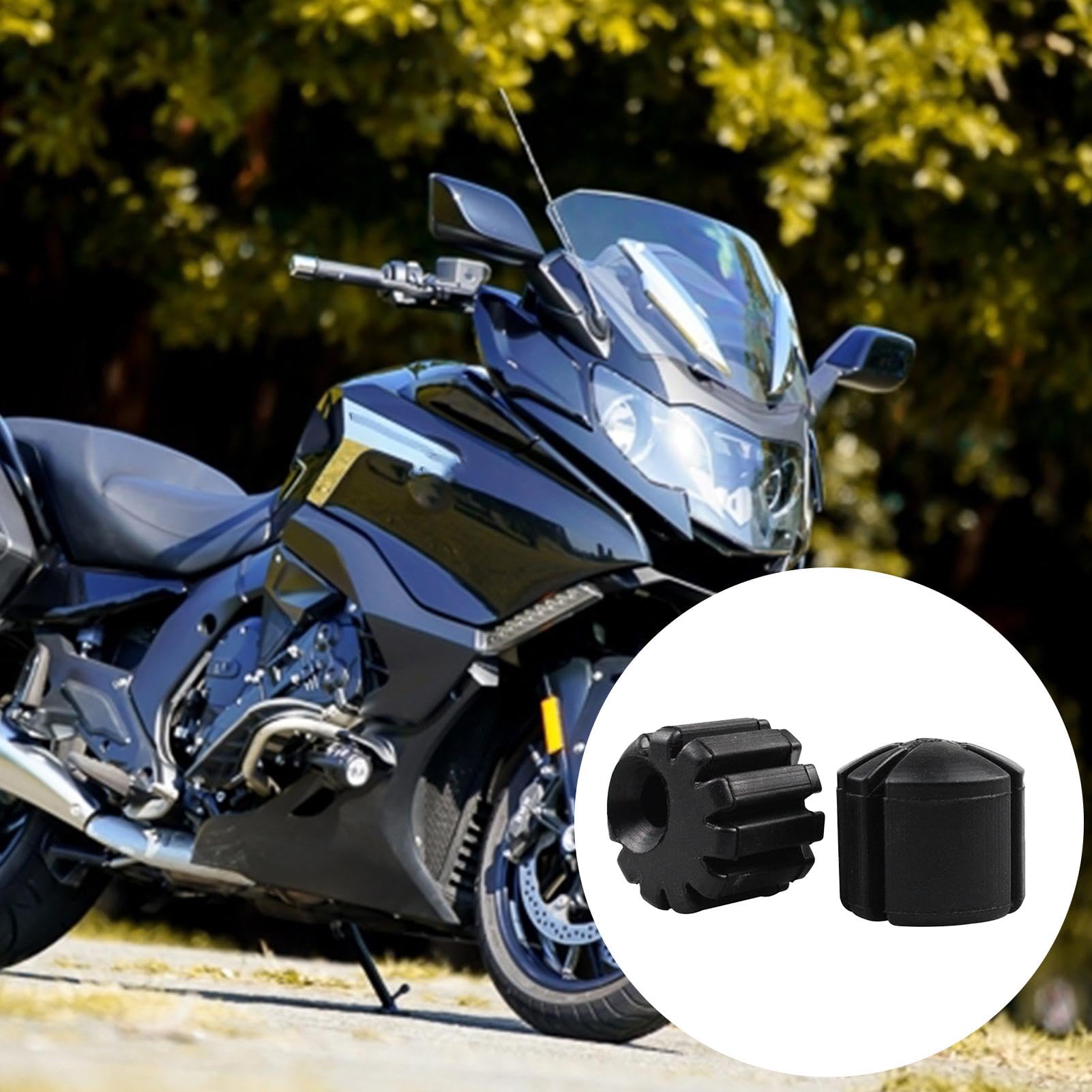 Kit d'abaissement inférieur de selle de moto en caoutchouc, kit inférieur de selle de pilote en caoutchouc | Support d'abaissement de siège 2 pièces,Conversion de siège de moto, kit réglable, remplace