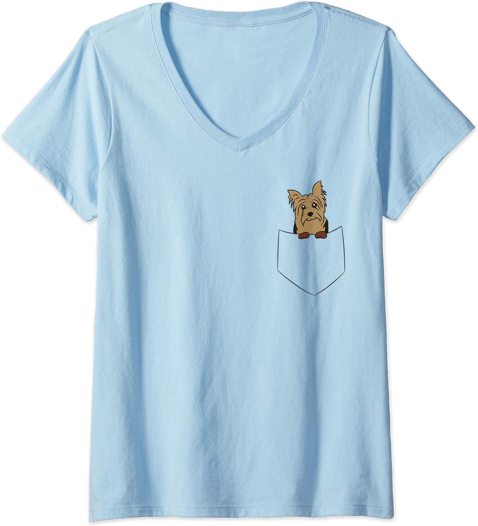 Womens Cute Yorkie In A Pocket Yorkie In Pocket V-Neck T-Shirt  Cute Yorkie Mom Dog Sweatshirt Gift For Women  Cute Yorkie Mom Dog Apparel Gift Sweatshirt  Cute Yorkie In A Pocket Yorkie In Pocket Long Sleeve T-Shirt  Yorkie Dog Lighting Xmas Tree Santa Hat Yorkie Christmas Long Sleeve T-Shirt