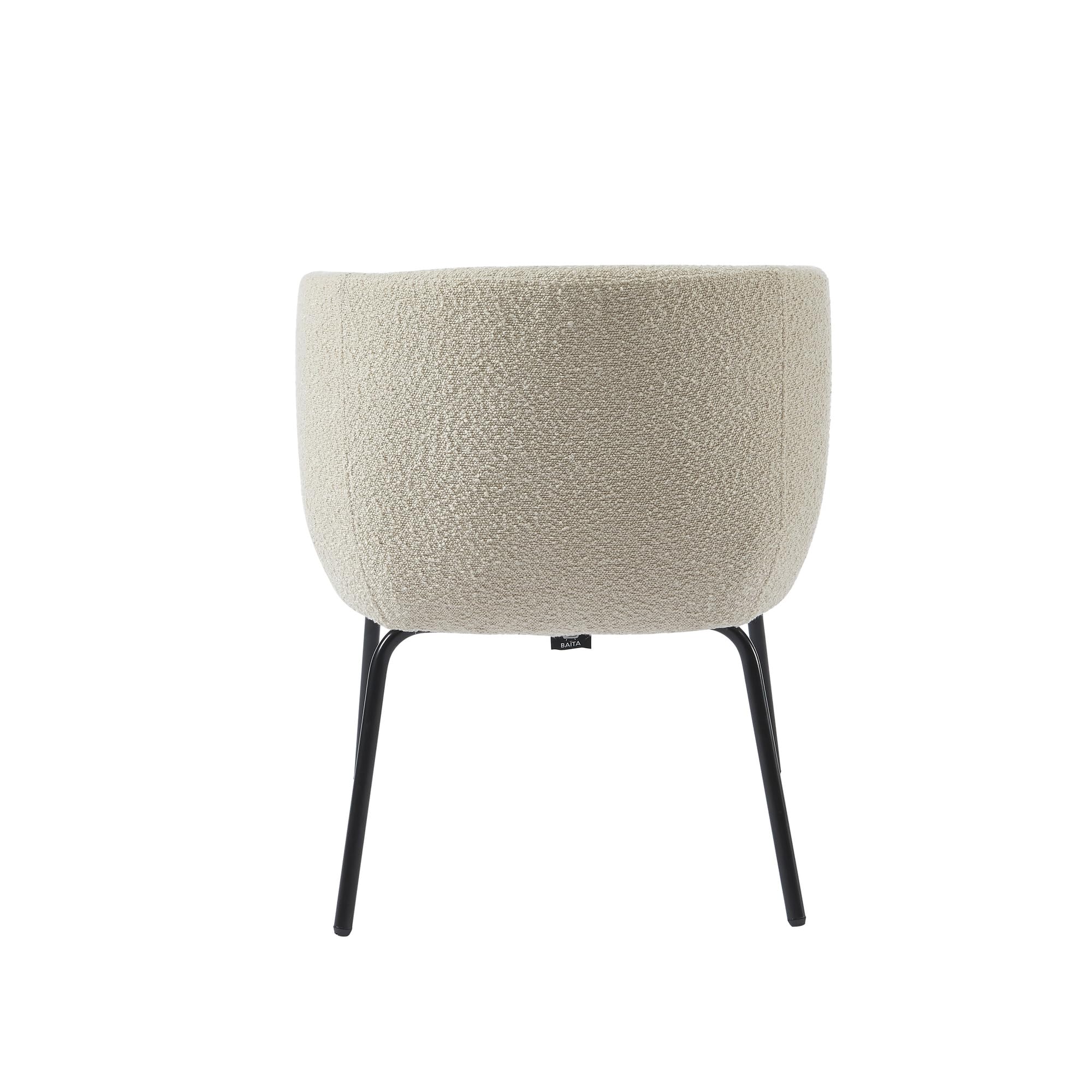 BAÏTA Sillón Belem de Tela Bouclette Beige