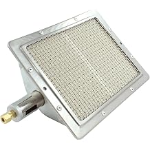 Ceramic Infrared DIY Heating Gas Burner with Gas Intake Nozzle Parts, Outdoor Indoor Heater, BBQ Stove, Oxygen Hydrogen Burner