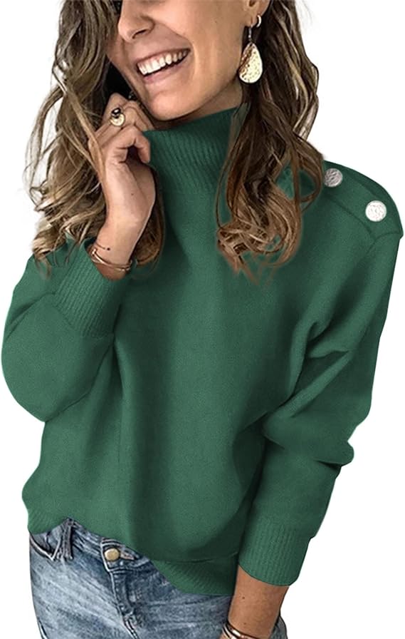 KIRUNDO Fall Sweaters for Women 2025 Striped Turtleneck Ribbed Knit Sweater Trendy Pullover Jumper Winter Fashion Clothing