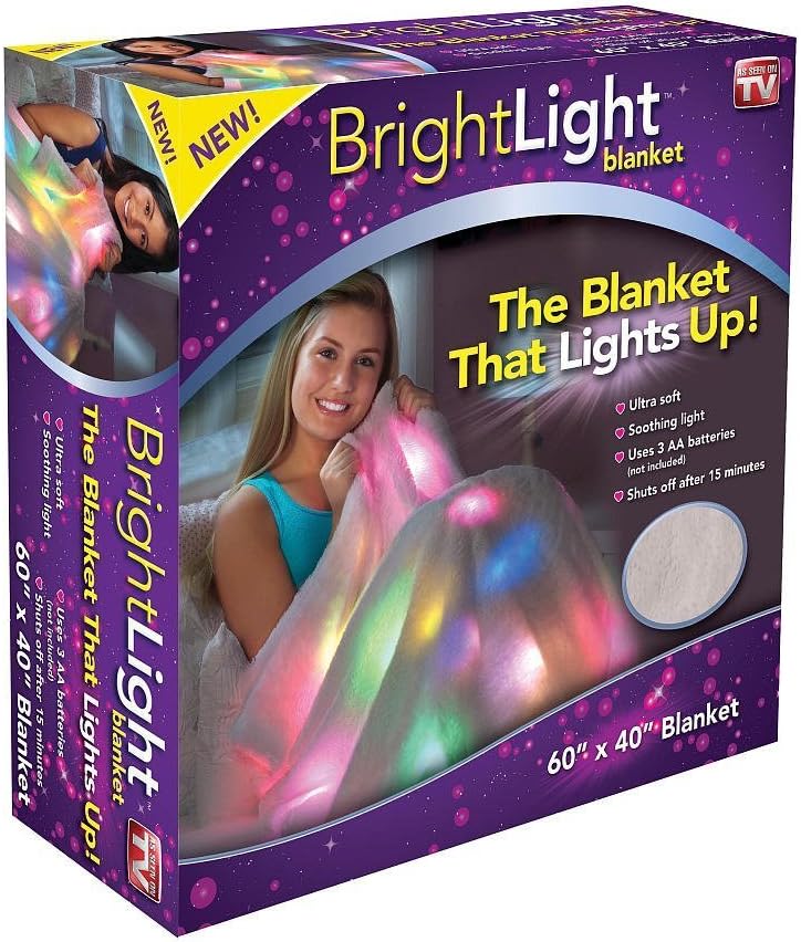 Bright Light Blanket - The Blanket that Lights Up - As seen on TV (matches light up pillow, sold separately)