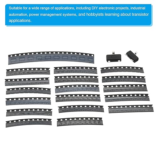 Miniatura 3 de PATIKIL Kit de surtido de transistores de potencia de dispositivos montados en superficie, componente electrónico 180pcs 18Types para aplicaciones