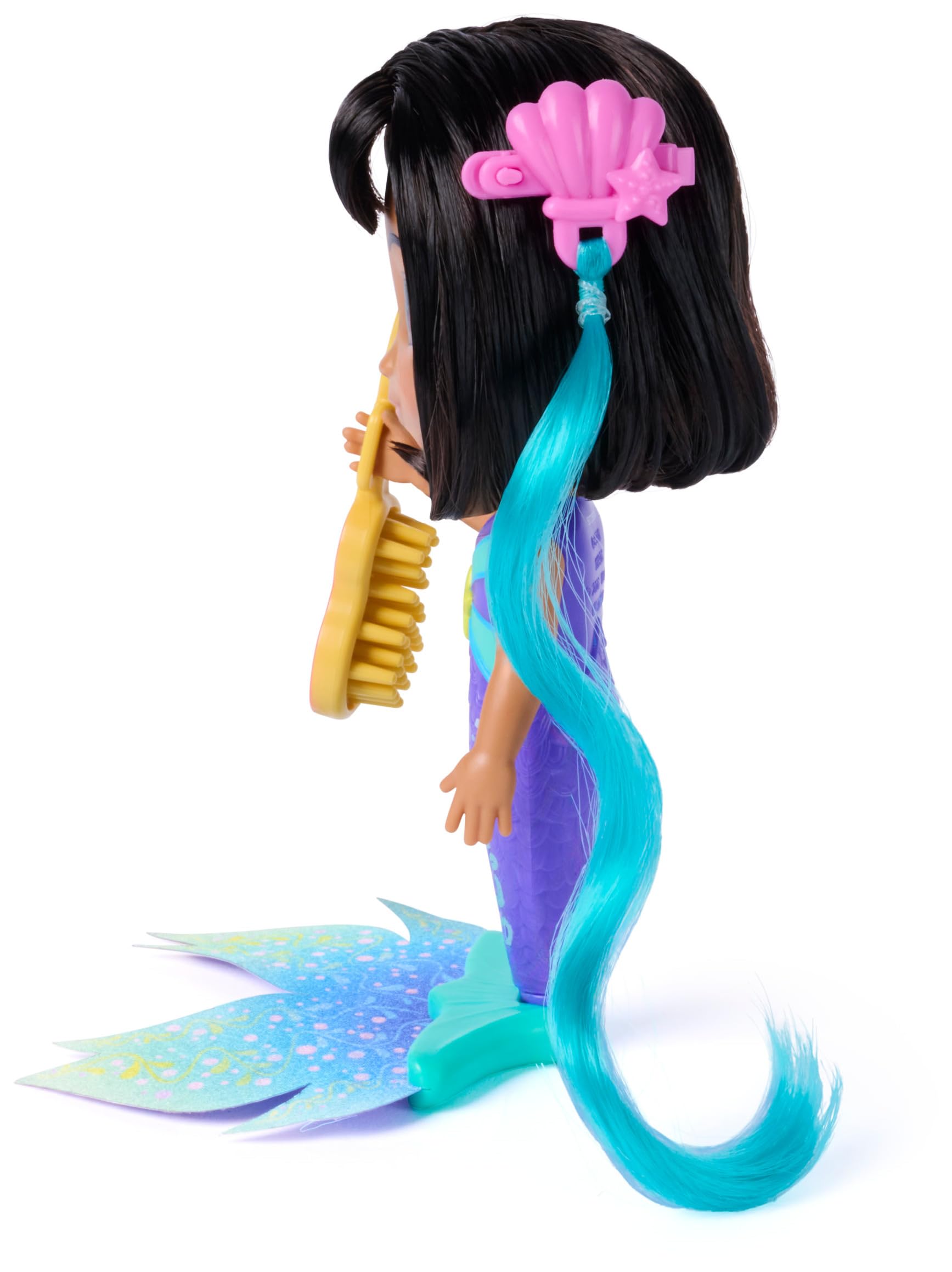 Dora, Maravillosa Dora aventurera, muñeca de Sirena Que Cambia de Color con 2 Accesorios, Juguetes para niños y niñas a Partir de 3 años