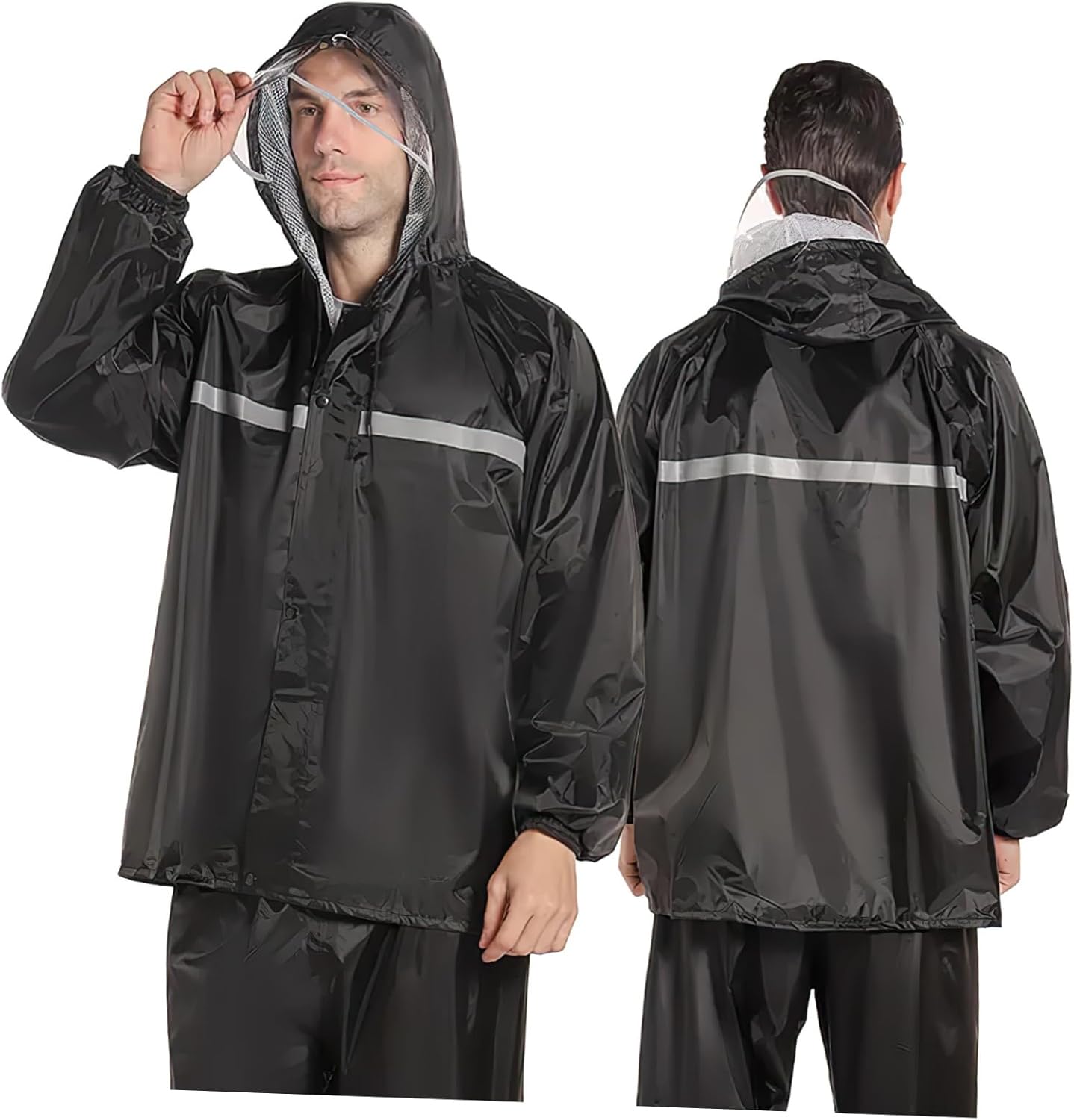 Rain Coats for Adult Ponchos with Hood Rain Jackets for Women Suits for Men Light Rain Jacket Women Rain