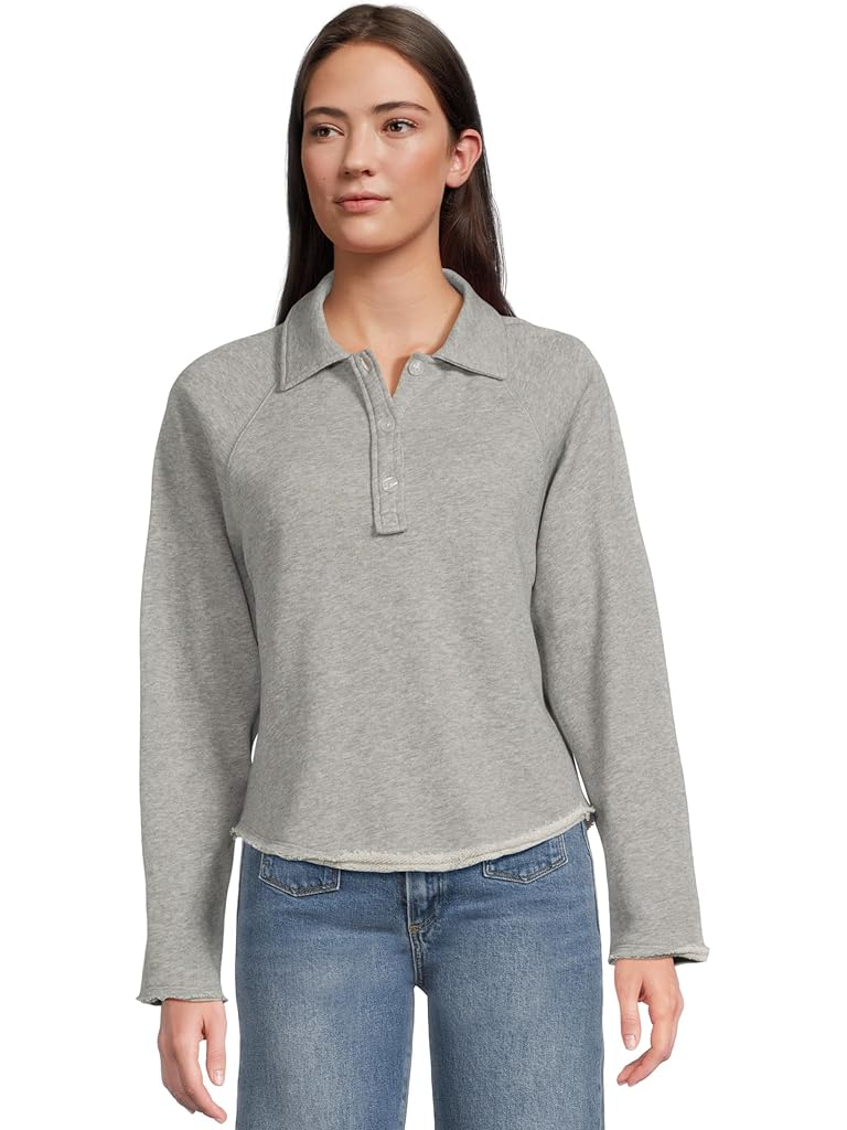 Gray Lilla P Shirttail Polo