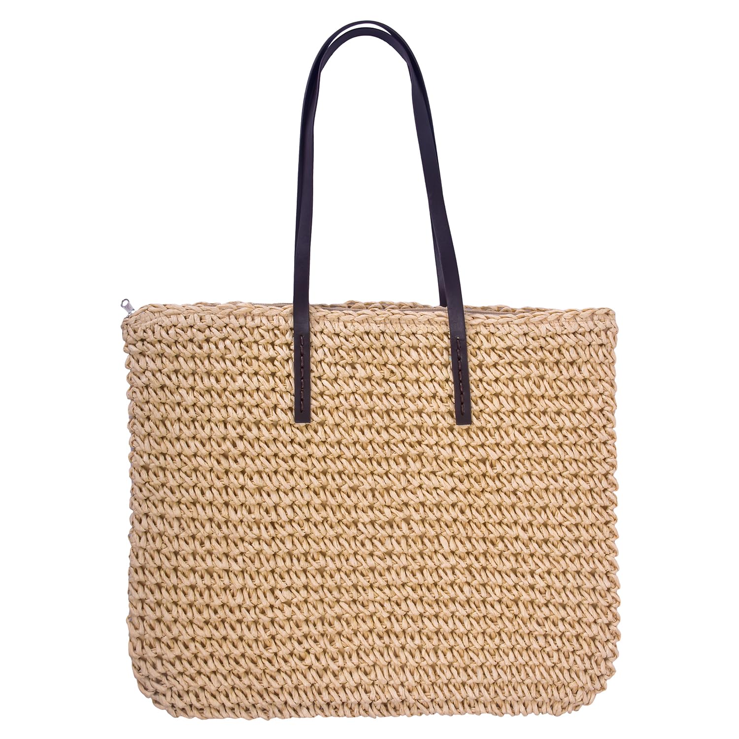 DENOVA Raffia Handbag with Lining | Beach bag, Womens Handbag, Tote Bag | Cream| 47X38 Cm (B0C9TN57ZZ) Amazon Price History, Amazon Price Tracker