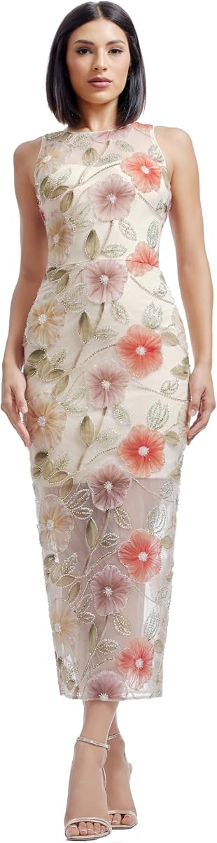 Dress The Population Women's Helena Bodycon Midi Dress