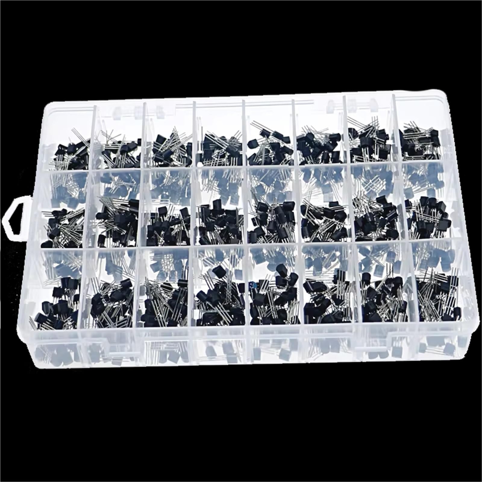 840 Unids/caja 24 Valores TO-92 Kit Surtido De Transistores BC327 BC337 BC547 S8050 S9014 2N2222 3904 3906 C945 PNP/NPN Paquete De Transistores