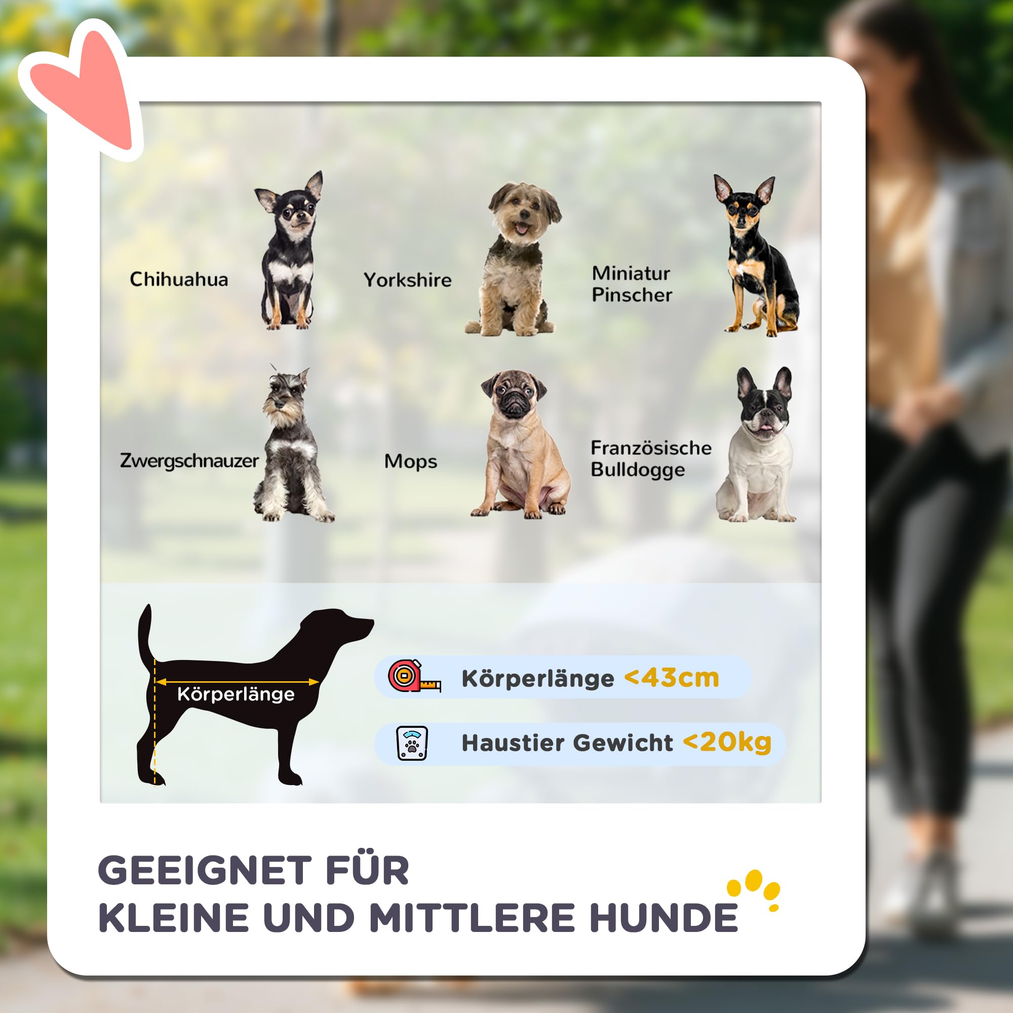 PawHut Hundewagen Hundebuggy klappbar für Hunde & Katzen bis 20 kg Katzenbuggy mit geländegängige Gummiräder Kissen Netzfenstern Türen Katzenwagen mit Aufbewahrungskorb Buggy Rot