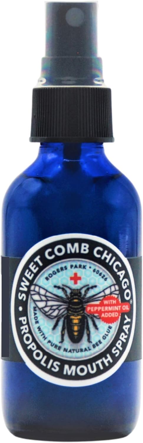 Bee Propolis Throat and Mouth Spray, Immune Support, Health & Wellness Booster. 2oz for The Price of 1oz.