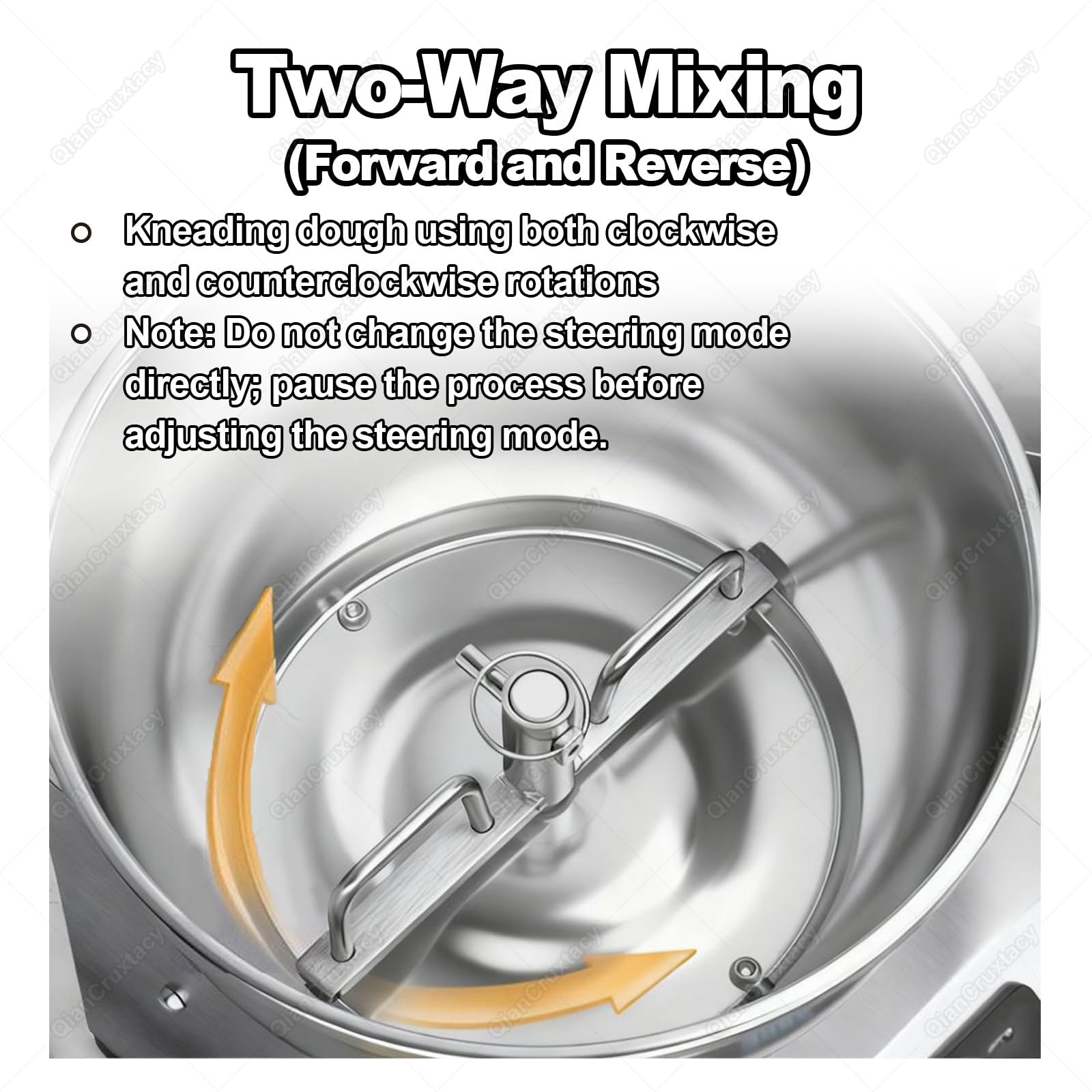 Impastatrice a Spirale Elettrica Professionale, Macchina per Impasto con Doppia Rotazione, con Riscaldamento Temperatura Costante, Ciotola in Acciaio Inox, Timer 30 Min per Panificio 8kg