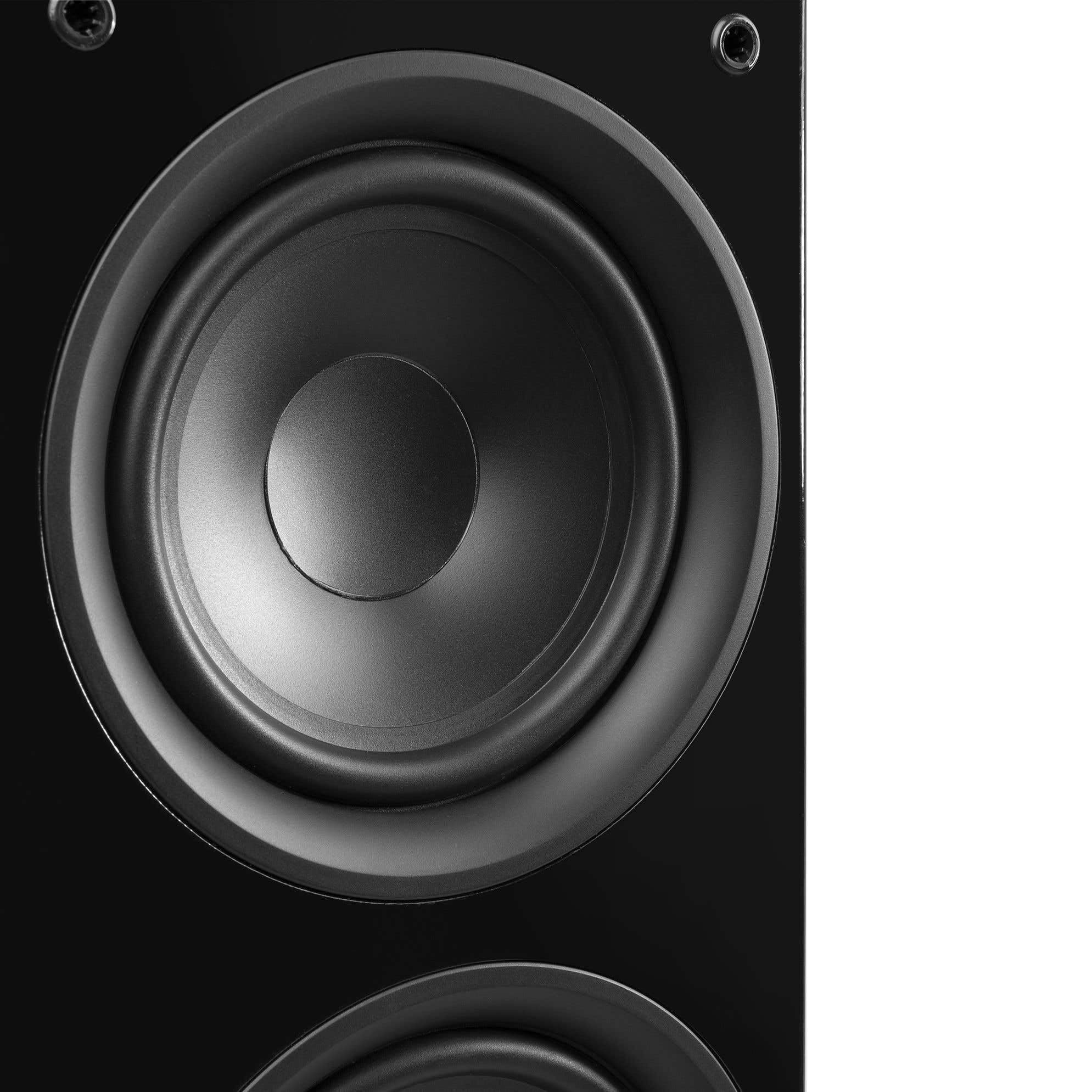 Fenton SHF80B Paire Enceintes Colonne HiFi 3 Voies, Couleur Noir, 500W Max, Enceintes Passives HiFi Son Haute Qualité, Haut-Parleurs Home Cinema Idéales pour Musique et Film