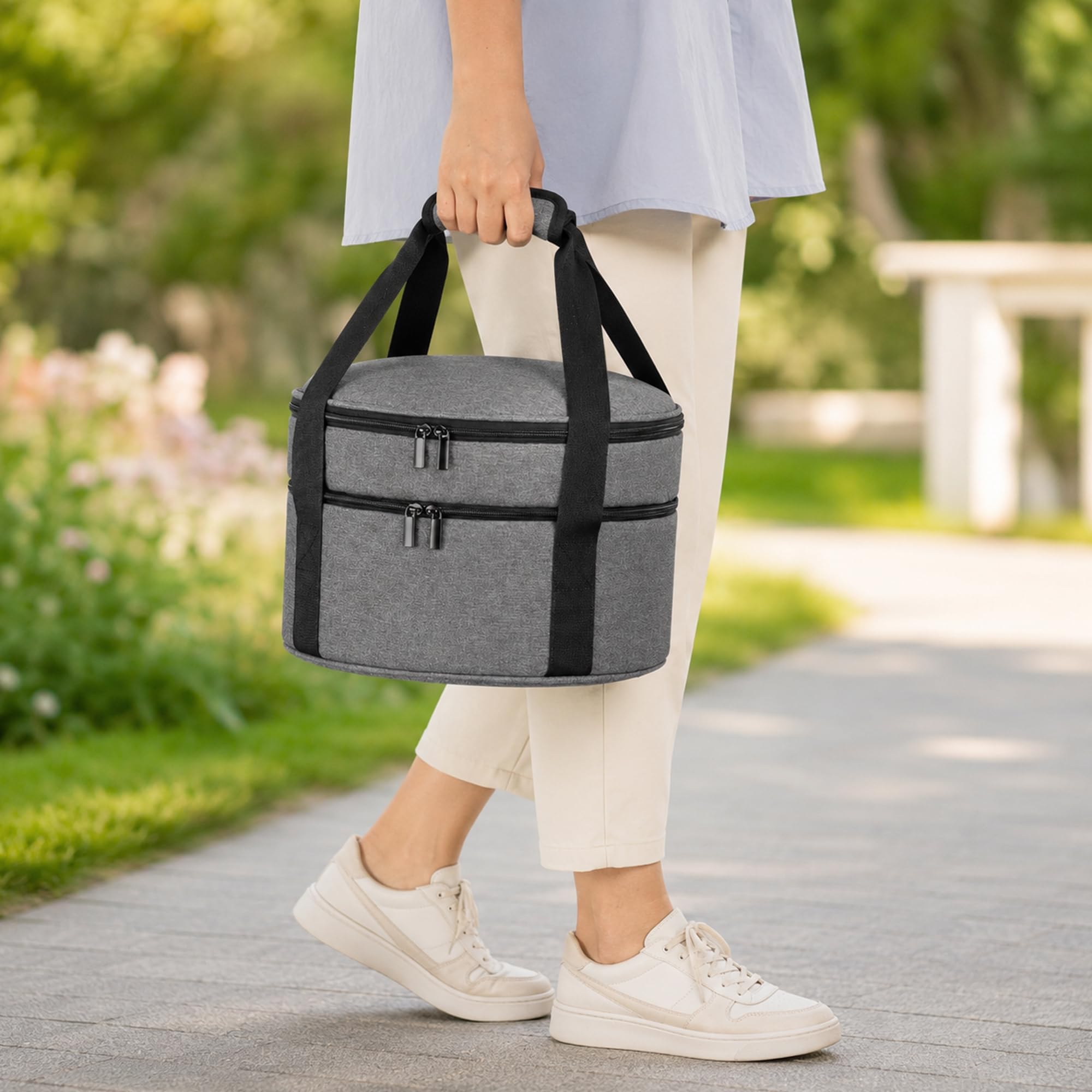 Chef Pomodoro Bolsa Térmica para Tartas, 30 cm | Ideal para Transportar hasta 2 Tartas